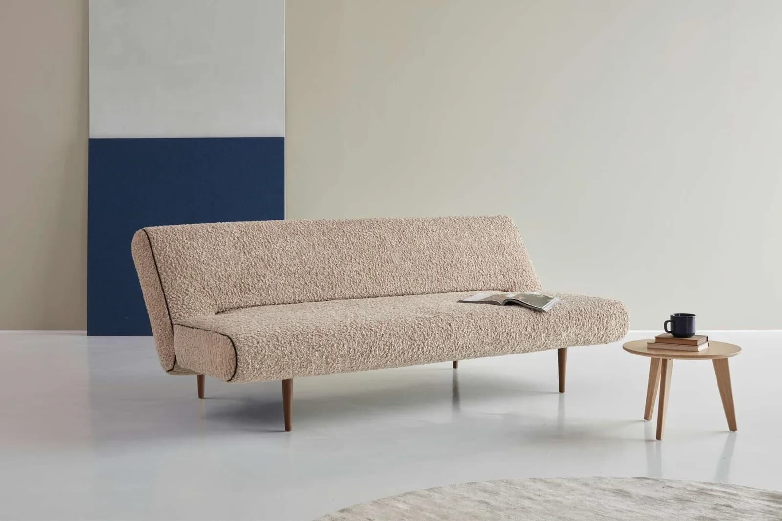 Innovation Living Schlafsofa Unfurl Beige Retro-Optik