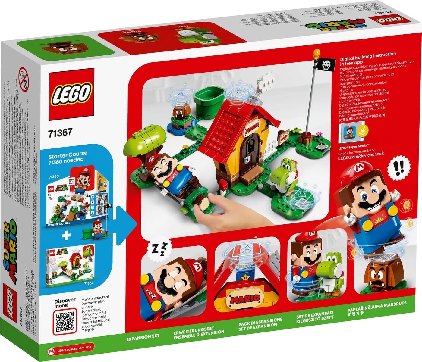 LEGO Super Mario Marios Haus und Yoshi 71367 Spielbausteine
