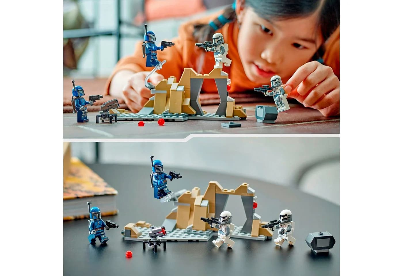 LEGO Star Wars Hinterhalt auf Mandalore Battle Pack 75373 Bunt