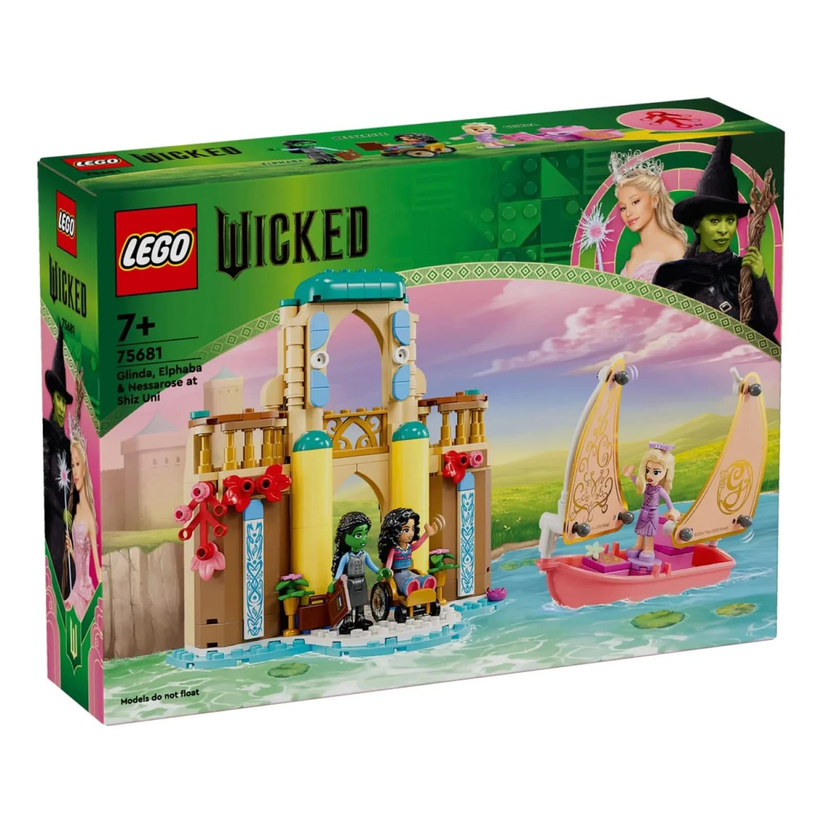 LEGO® Glinda, Elphaba und Nessarose an der Universität Shiz (75681) Konstruktionsspielsteine, 304 St, LEGO Wicked, Made in Europe