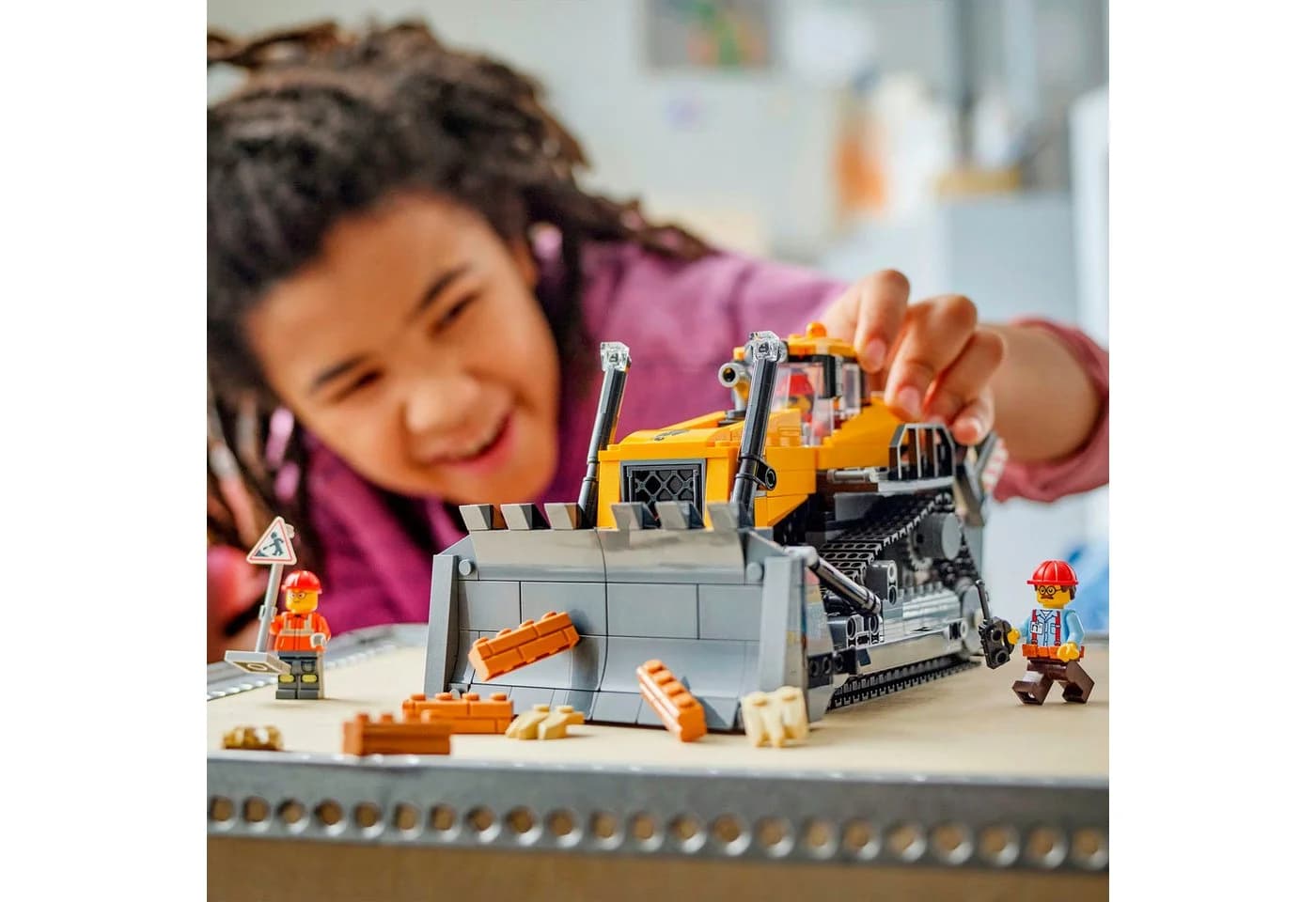 LEGO City Gelber Bulldozer 60466 - 682 Teile Bauspielzeug