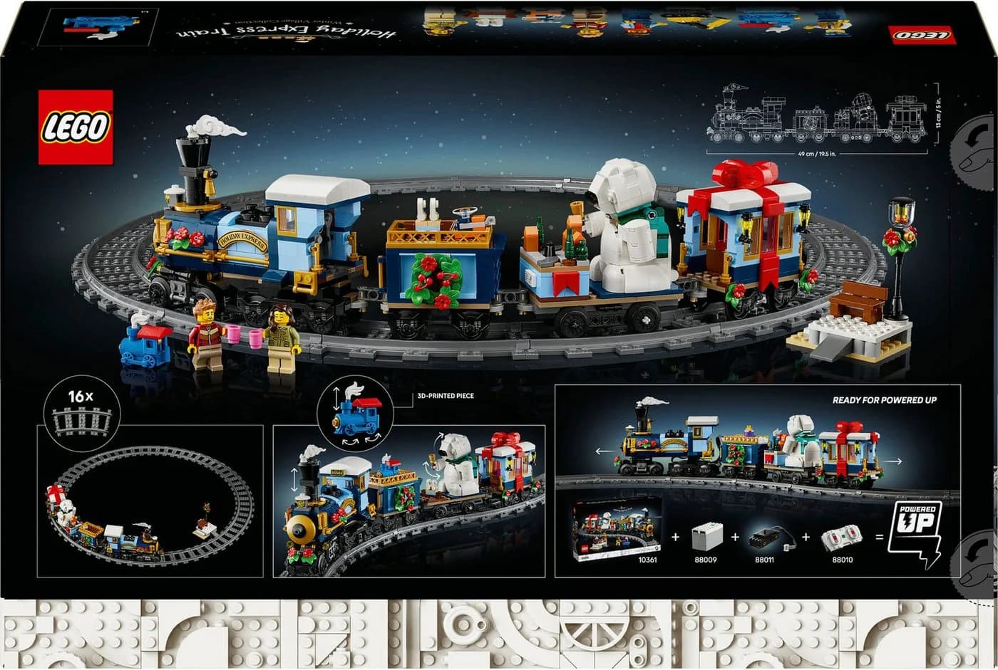 LEGO Weihnachtsexpress 10361 LEGO Icons Konstruktionsspielsteine 956 St Exklusives Set