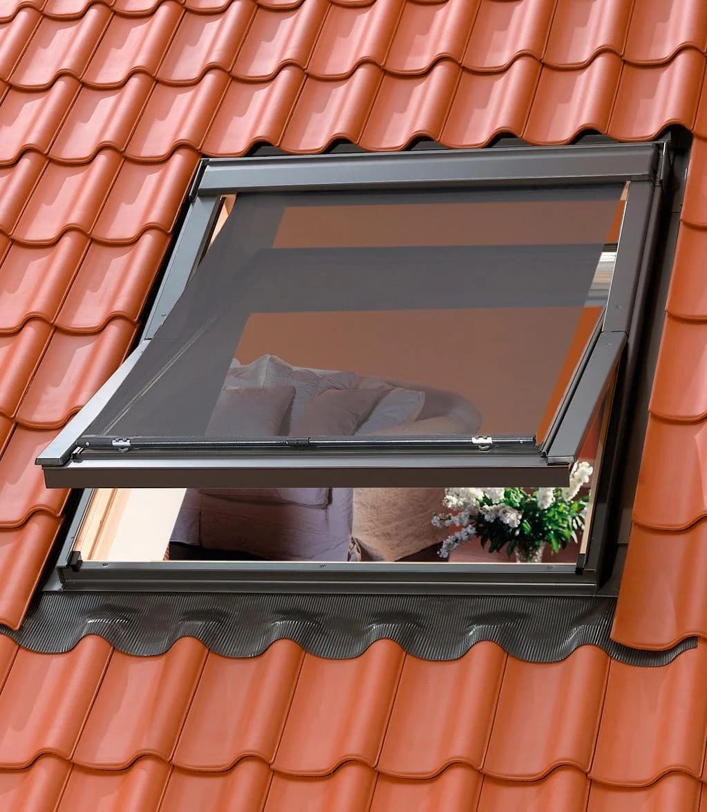 VELUX Hitzeschutz-Markise mit Haltekrallen MHL UK00 5060 Schwarz Aluminium Polyester