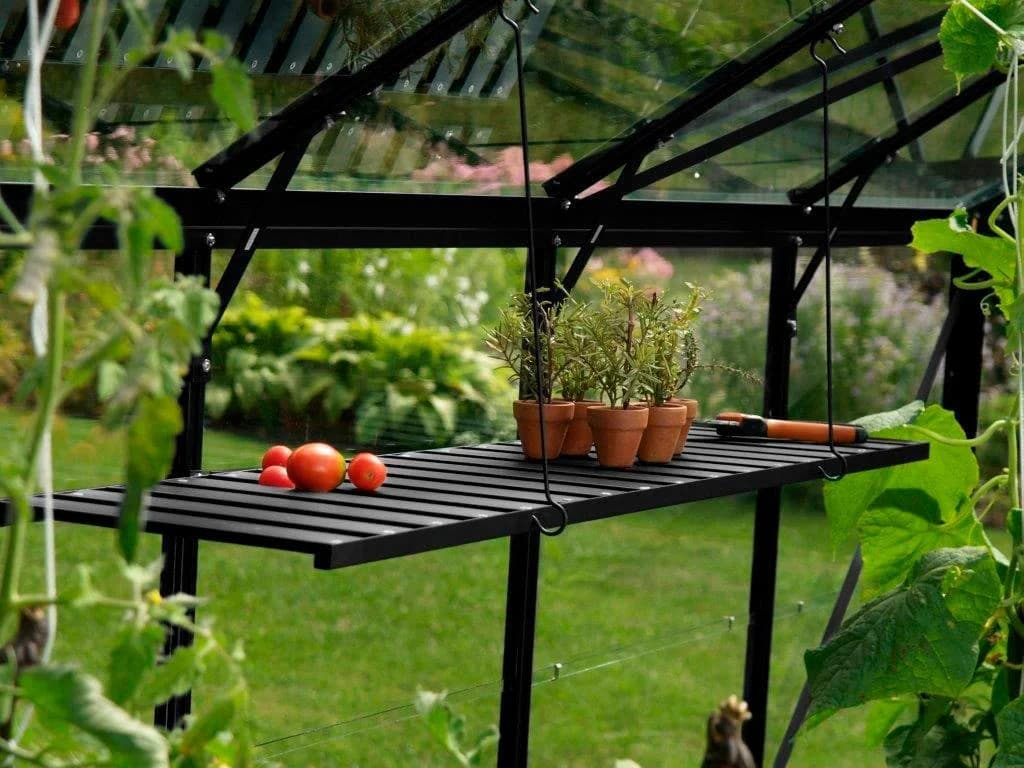 Wandregal VITAVIA Schwarz Aluminium