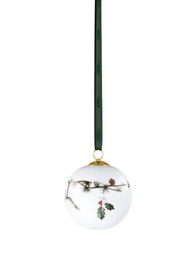 Kähler Hammershøi Christmas Kugel 2026 Weiß Porzellan