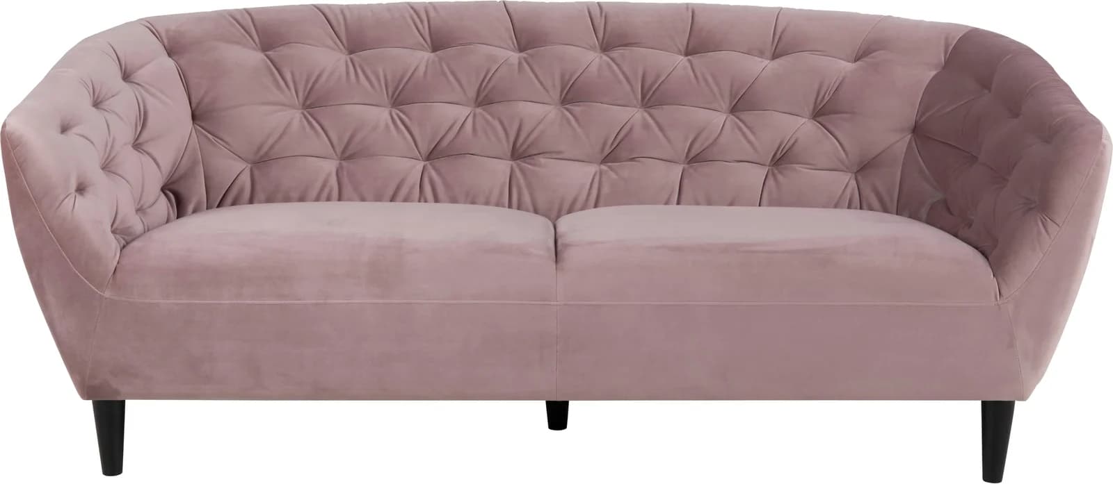 3-Sitzer Sofa ACTONA GROUP Ria Couch Rosa Samtstoff