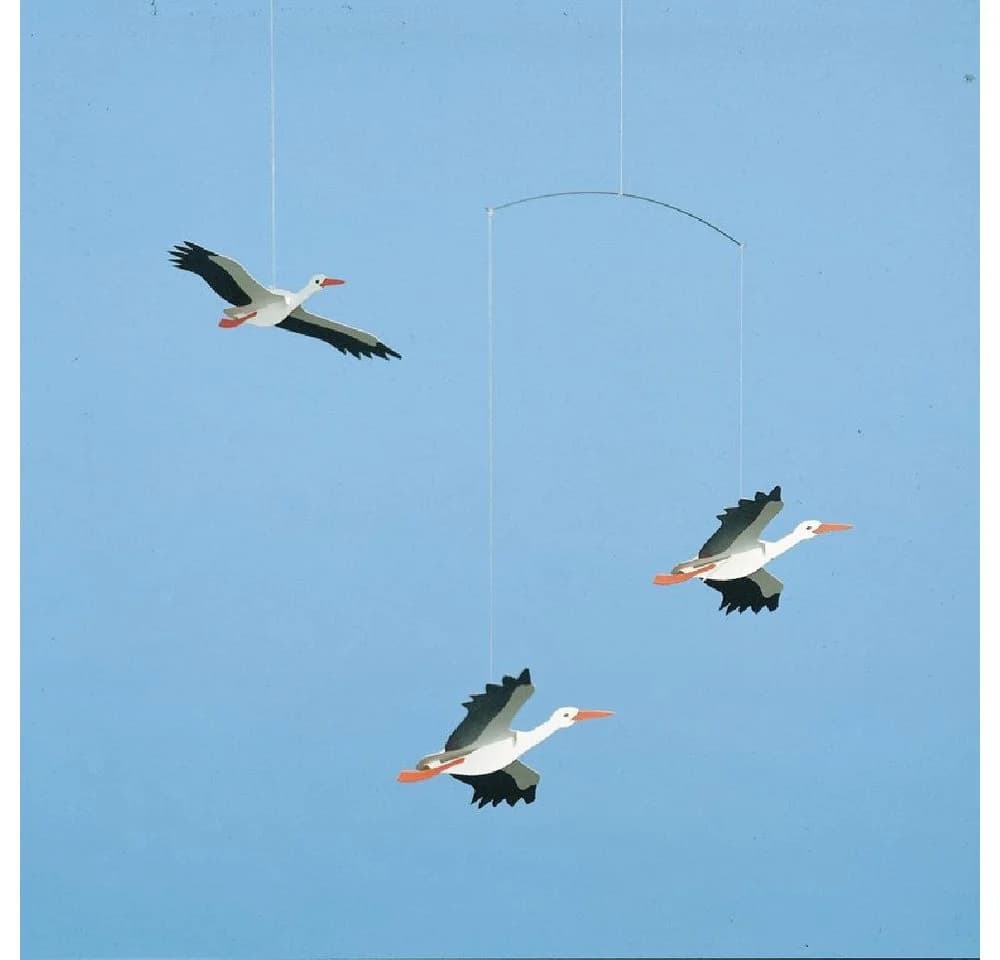 Flensted Mobiles Glücks Störche Mobile Dänisches Design