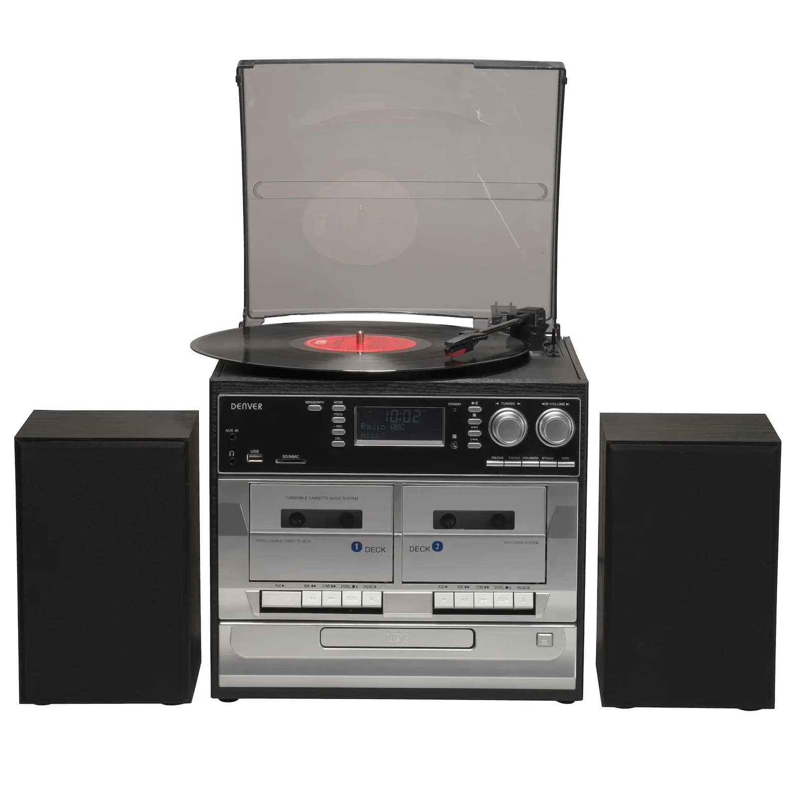 Denver MRD-166 Musikcenter mit Plattenspieler und CD Player
