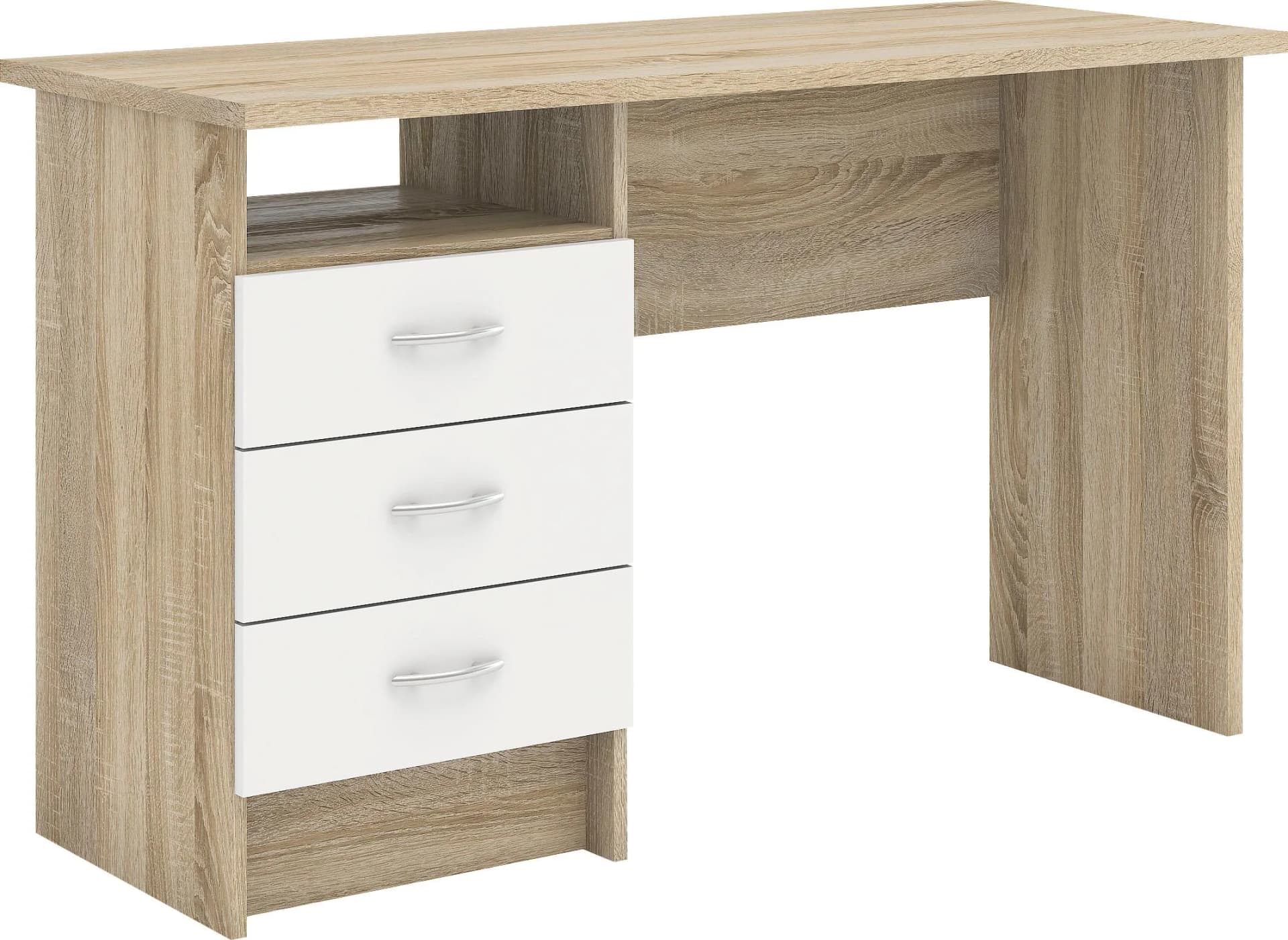 INOSIGN Function Plus Schreibtisch Weiß mit 3 Schubladen