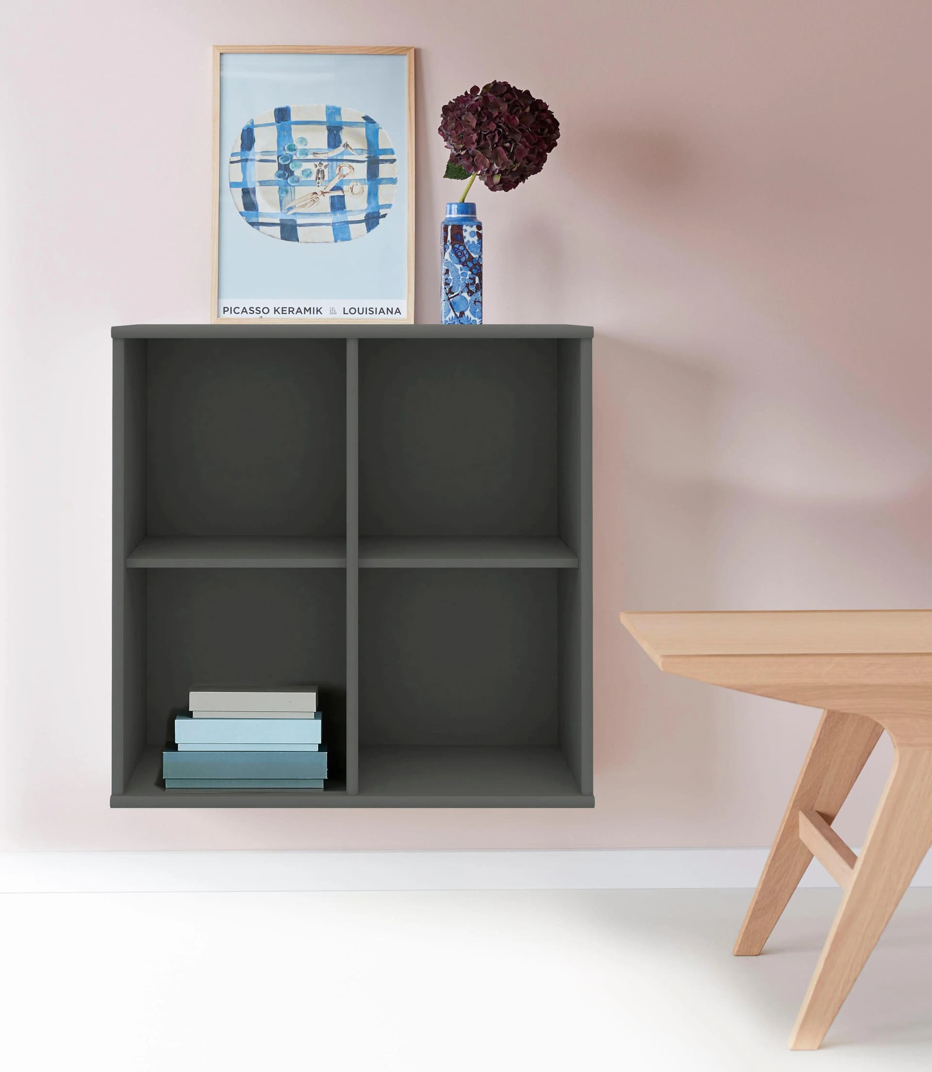 HAMMEL FURNITURE Mistral Wandregal Grau Verstellbar