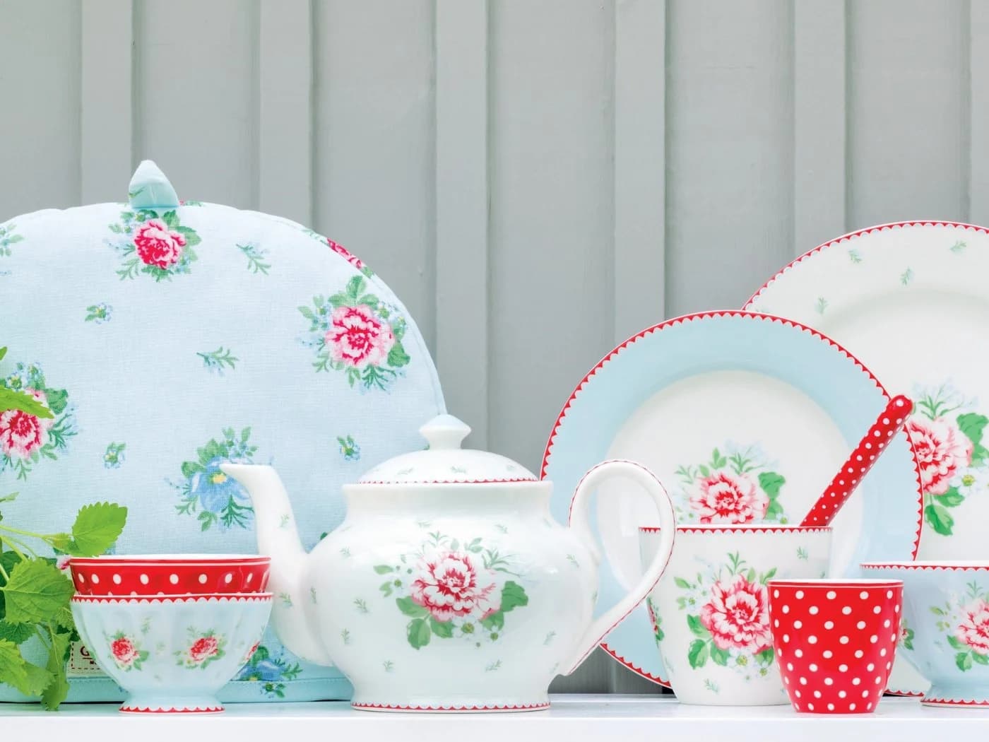 Greengate Kanne Alivia Krug weiß 0,5l Steingut