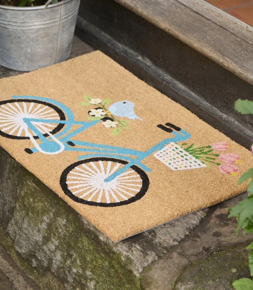 Ib Laursen Fußmatte Fahrrad-Motiv Kokosfasern
