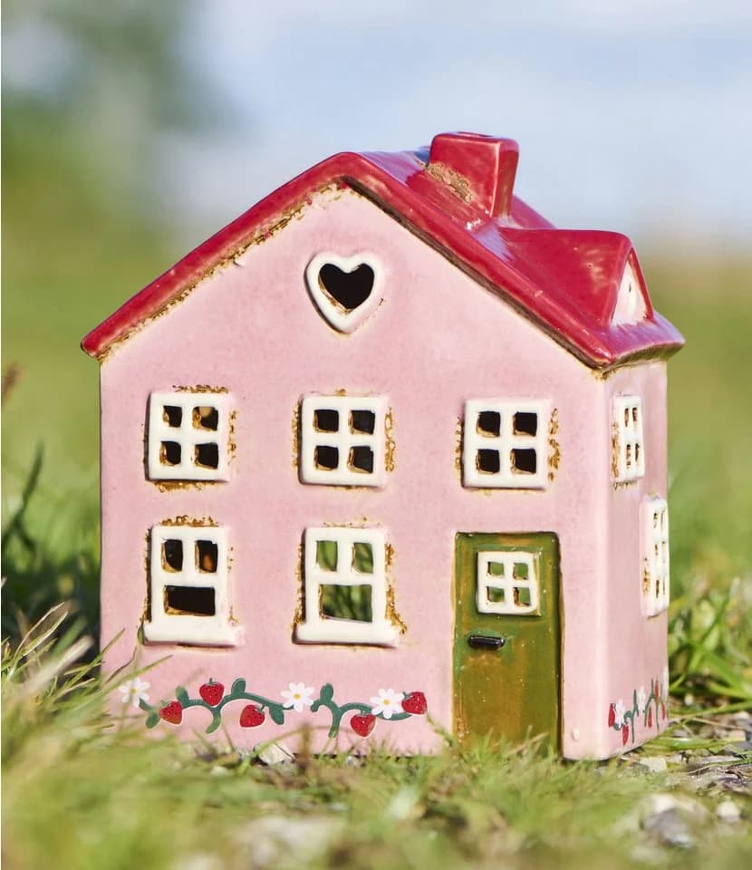 Ib Laursen Teelichthaus Ebeltoft Rosa Keramik