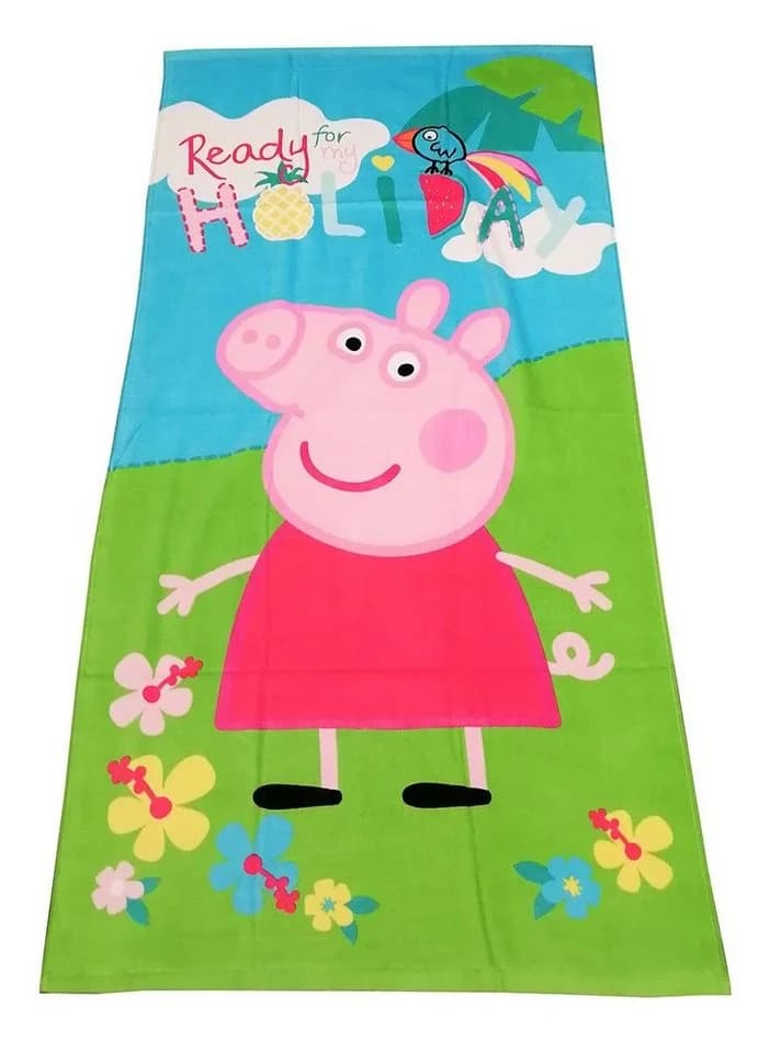 Jerry Fabrics Badetuch Peppa Wutz Frottee 70x140 cm Bunt