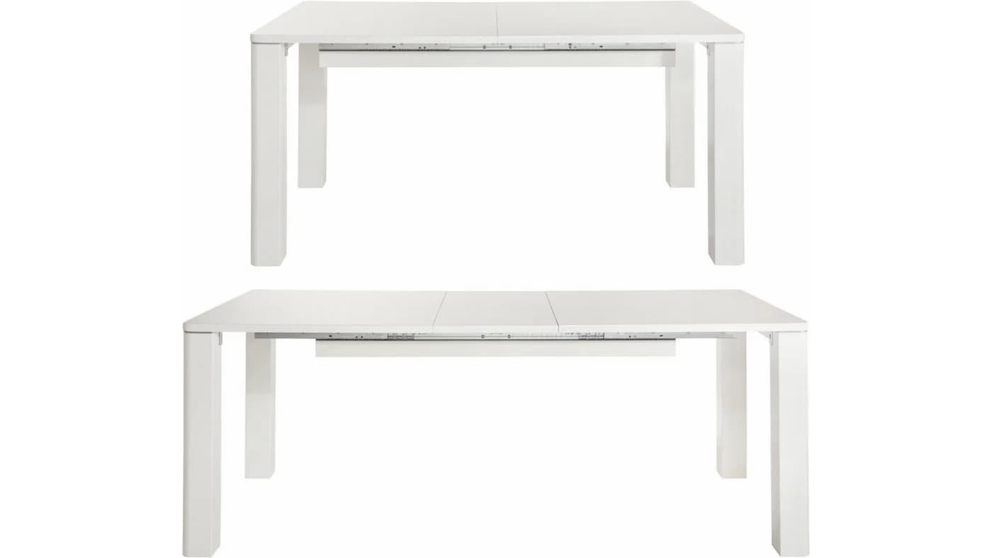 loft24 Esstisch Curtis Hochglanz Optik mit Tischerweiterung