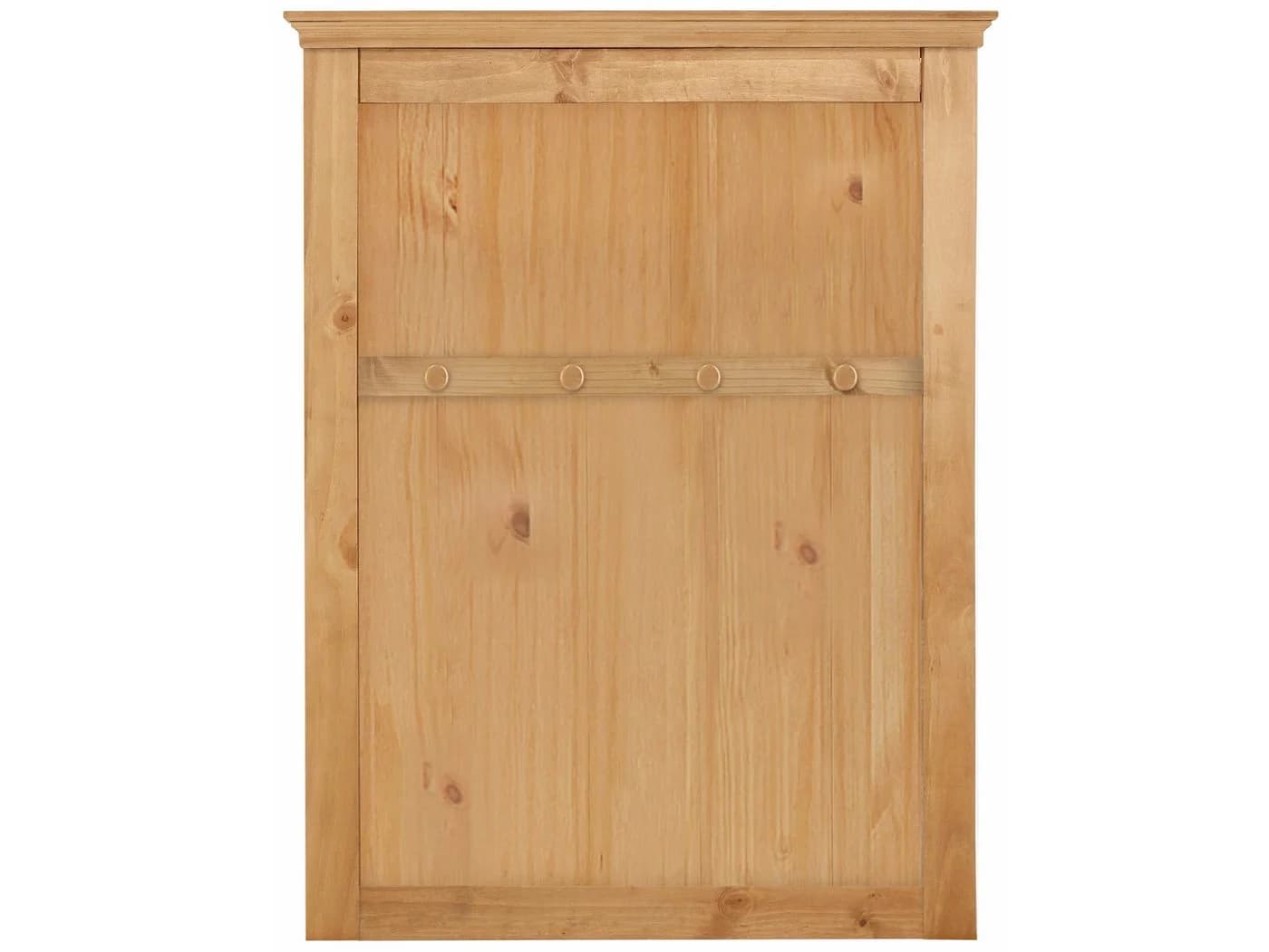 loft24 Wandgarderobe Selma Kiefer Landhausstil 4 Haken Beige
