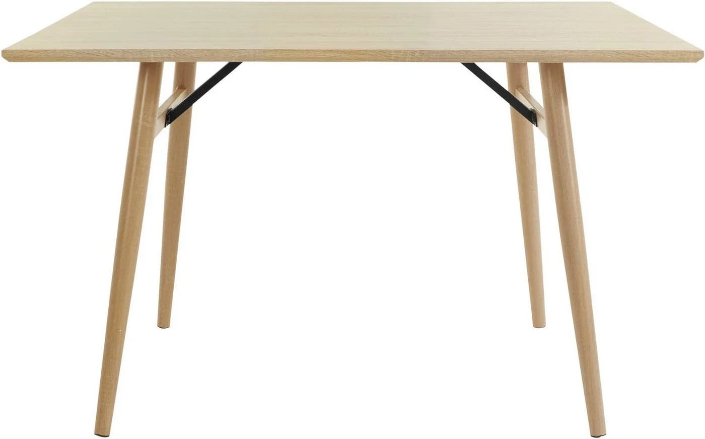 loft24 Esstisch Henrik Skandinavisch Wildeiche Holzoptik Metallgestell