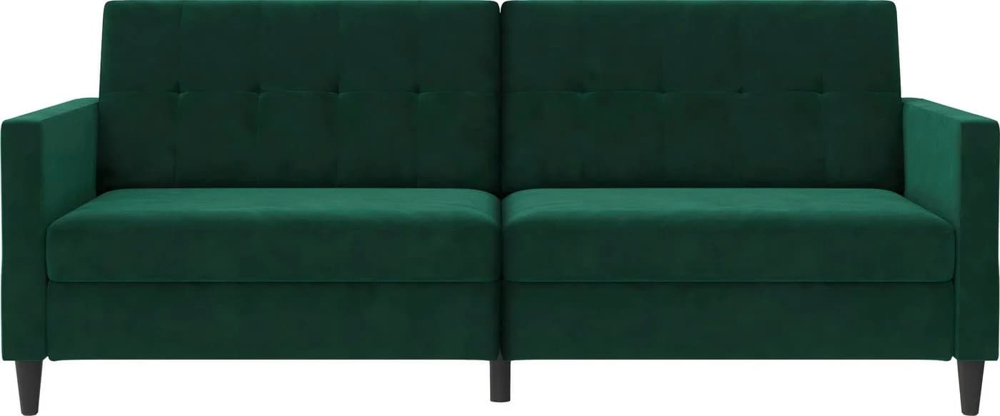 DOREL HOME Hartford II 3-Sitzer Sofa mit Bettfunktion Dunkelgrün