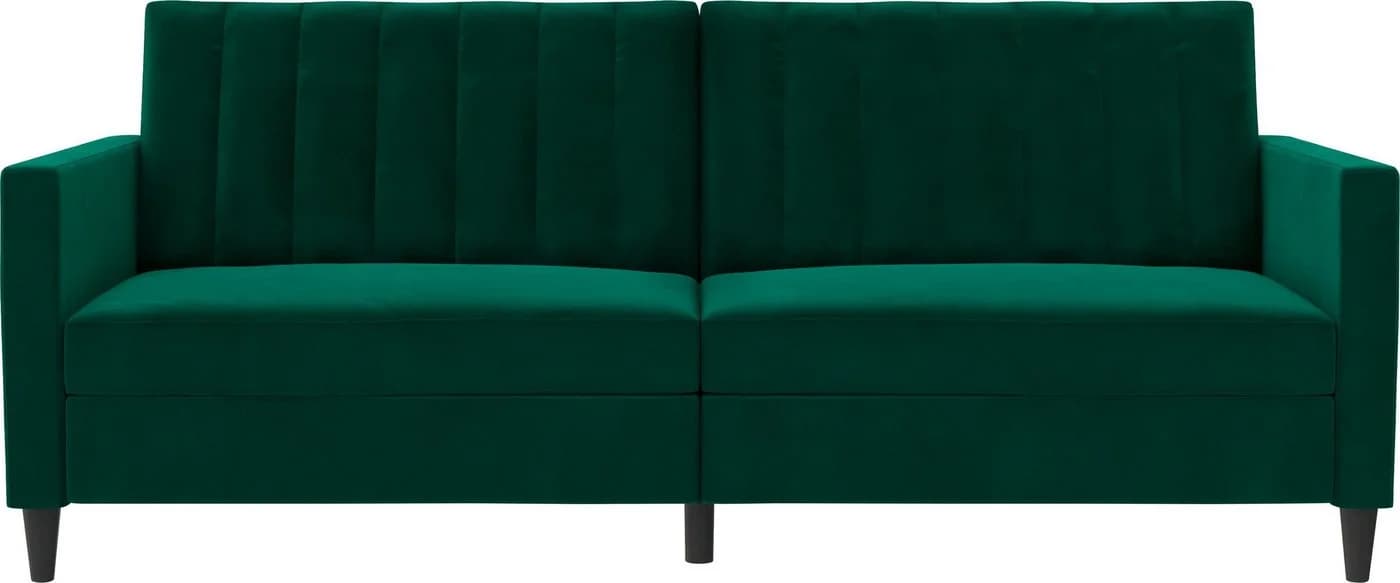DOREL HOME Celine 3-Sitzer Sofa Dunkelgrün Verstellbar