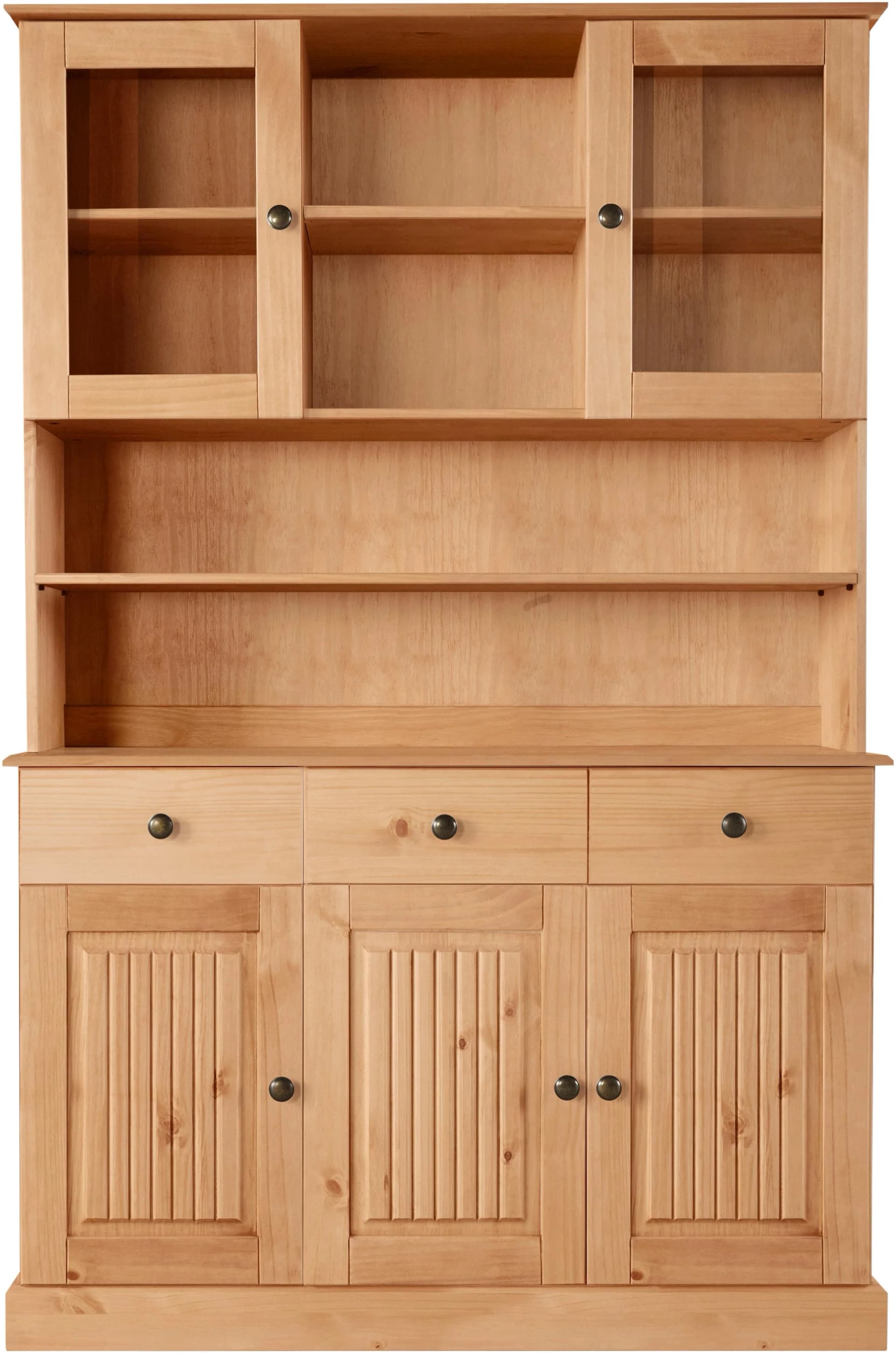 Buffet OTTO HOME Liotta Massivholz Kiefer Beige Gewachst