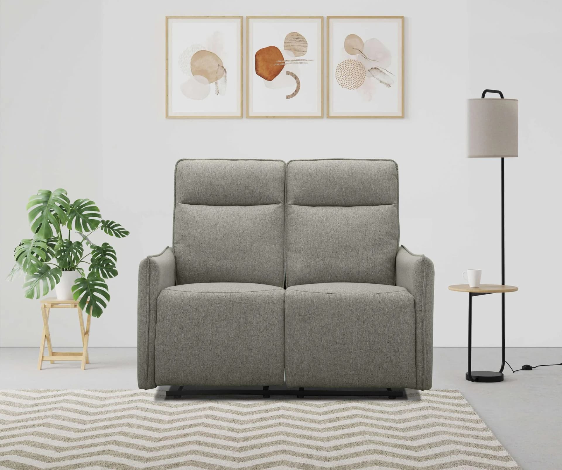 DOREL HOME Lugo 2-Sitzer Kinosofa mit Relaxfunktion Grün