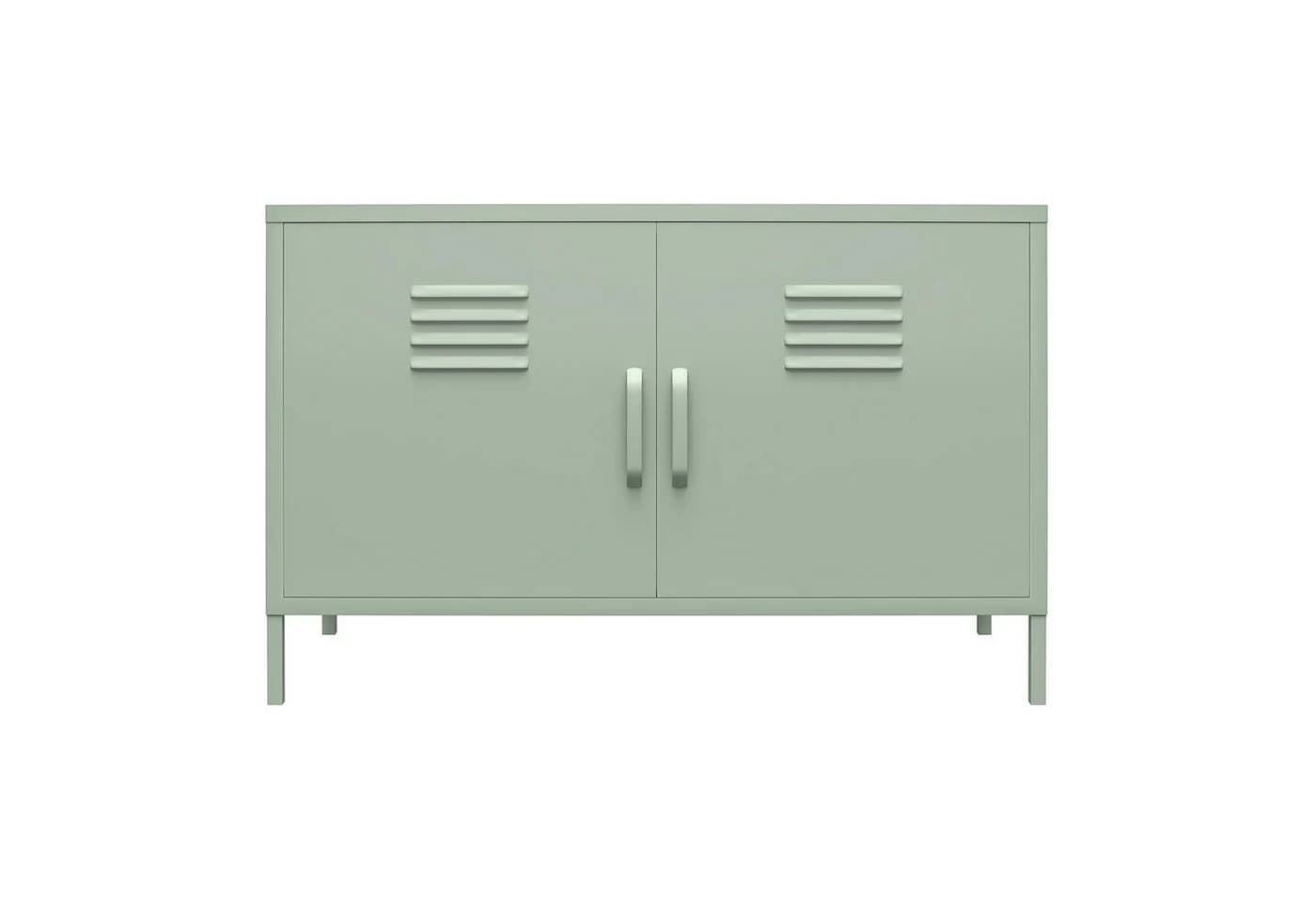loft24 Sideboard Mission District Metall 2 Türen Weiß