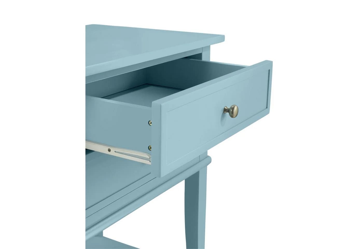 loft24 Beistellschrank Franklin Grau 2 Schubladen MDF