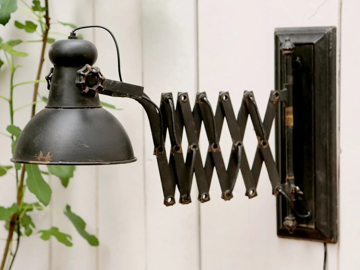 Vintagehaus Dexter Wandleuchte Industrial Metall Antik