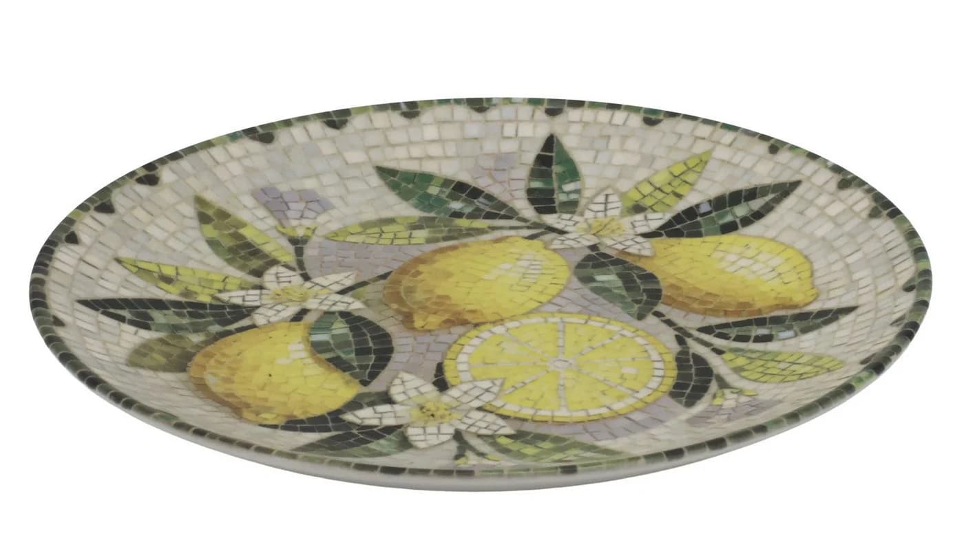 Chic Antique Teller Mosaikoptik Keramik Bunt 21cm