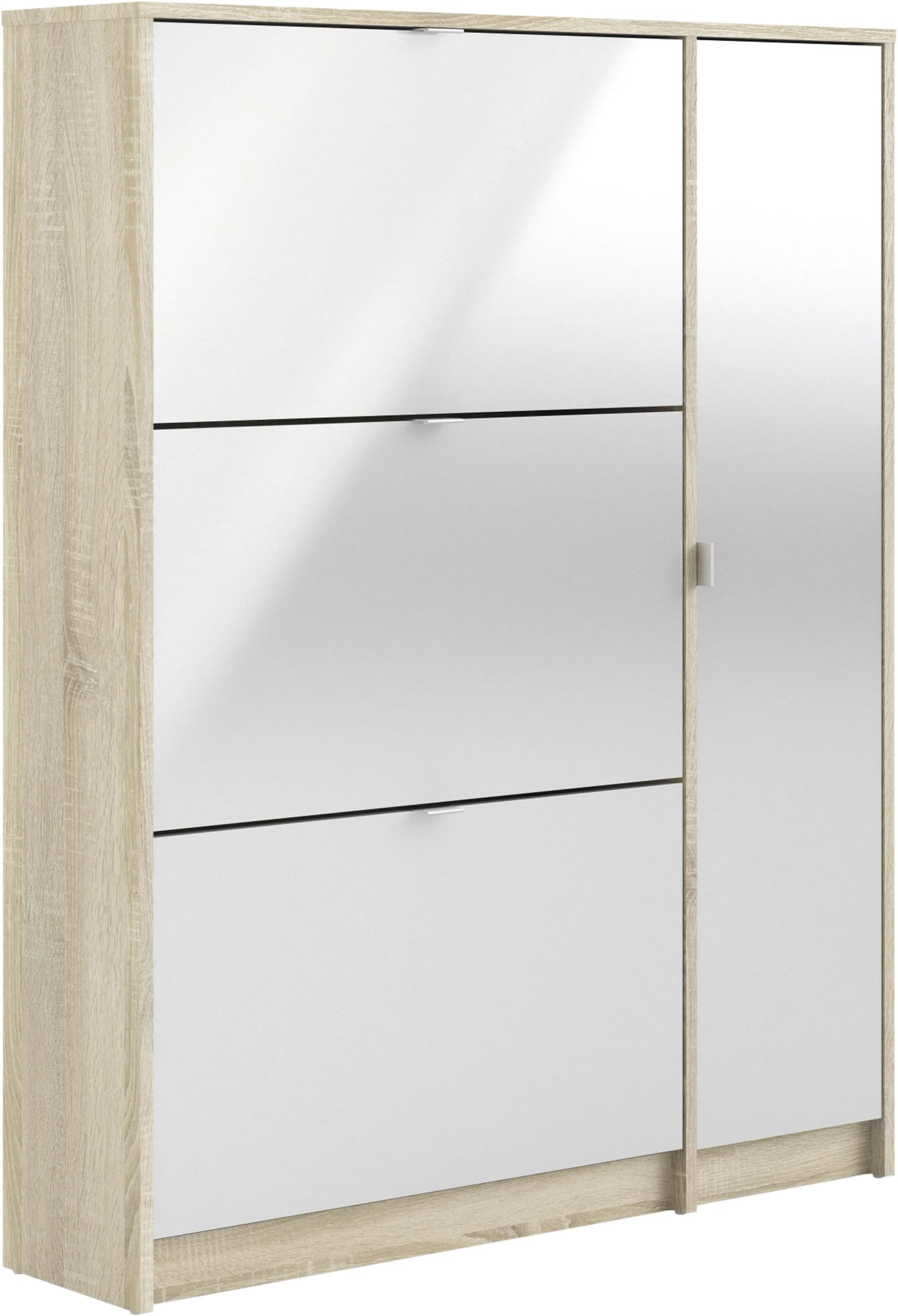 INOSIGN Schuhschrank Shoes Weiß Hochglanz mit 3 Klappen
