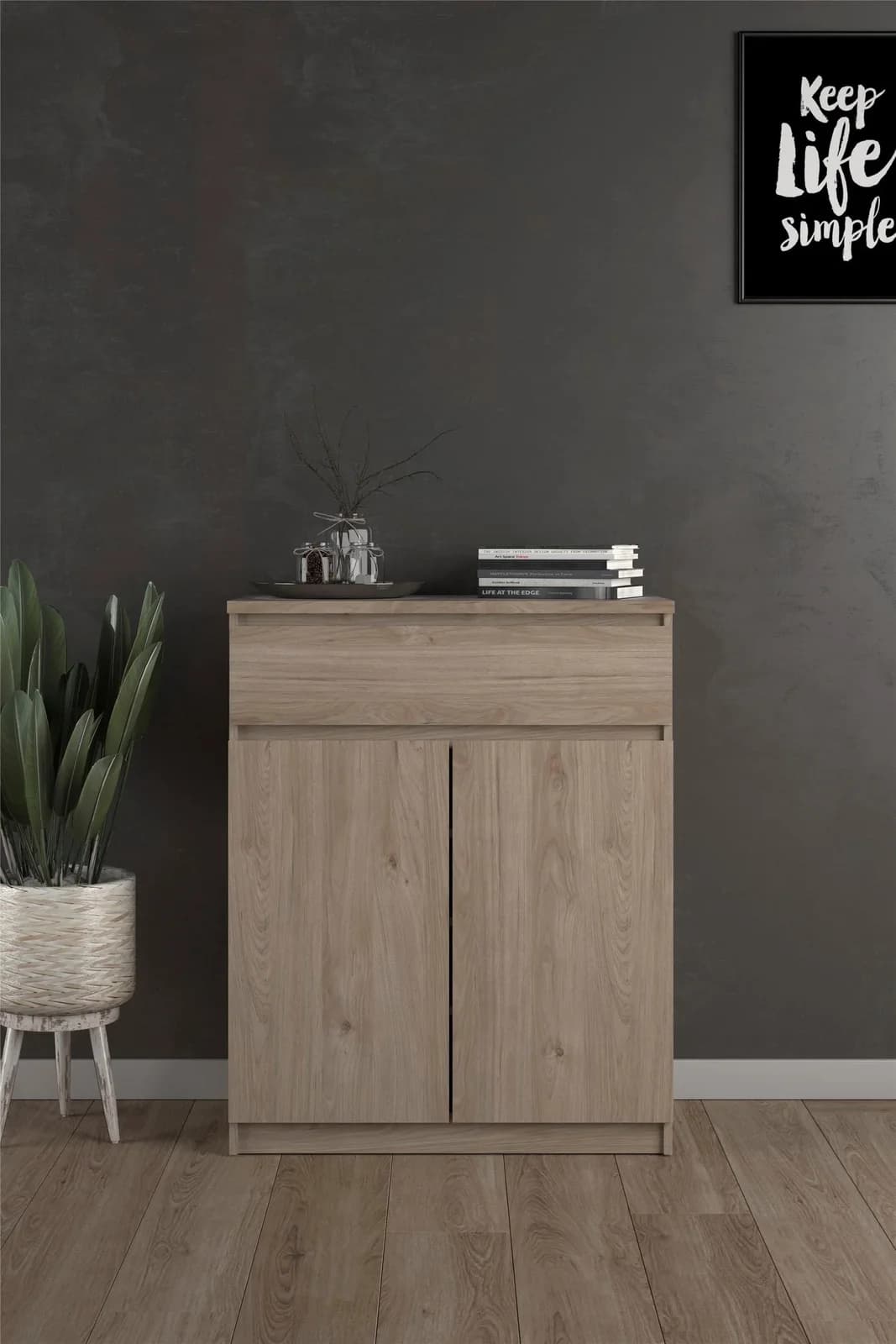 INOSIGN Kommode Naia Braun Holzwerkstoff 80,4 cm