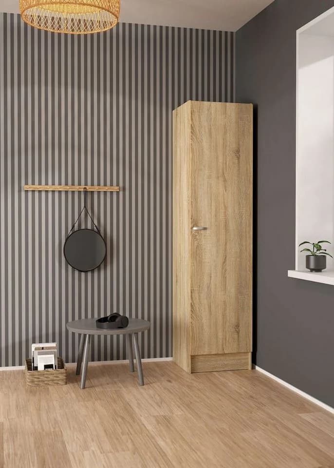 INOSIGN Focus Drehtürenschrank Eiche Struktur 1 Tür