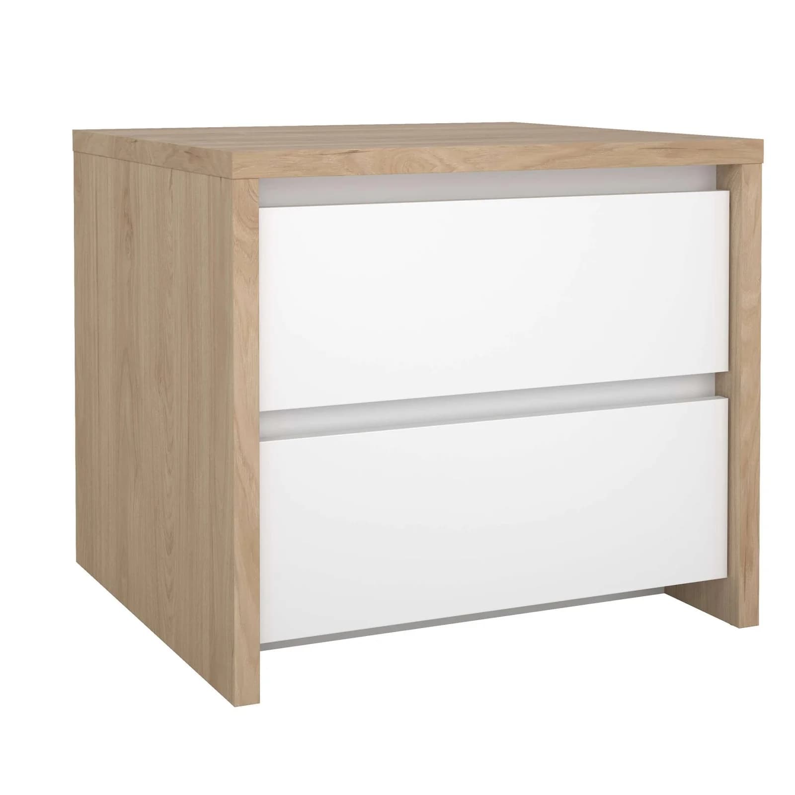Home Affaire Next Nachttisch 2 Schubladen Jackson Hickory Weiß