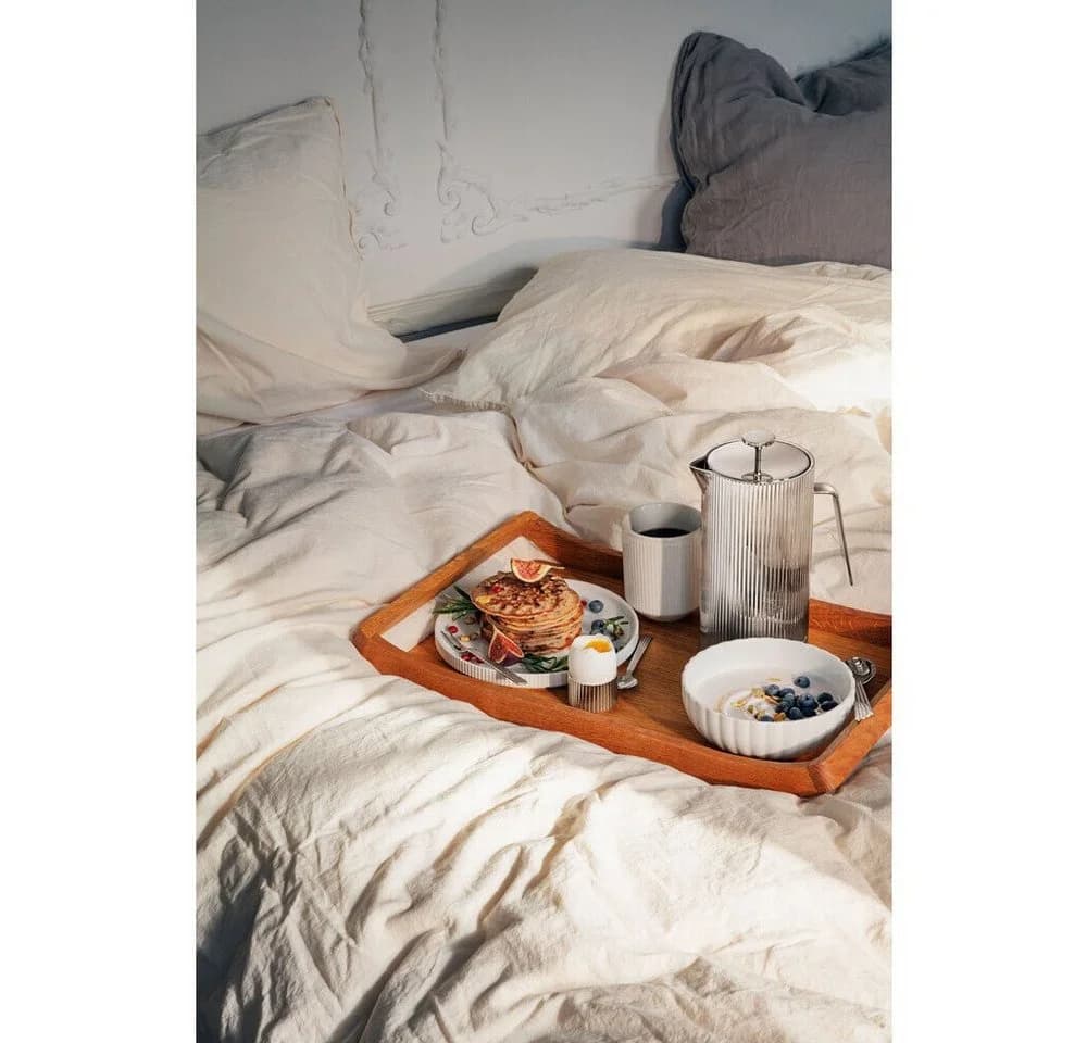 Georg Jensen French Press Kanne 1l Edelstahl Silber
