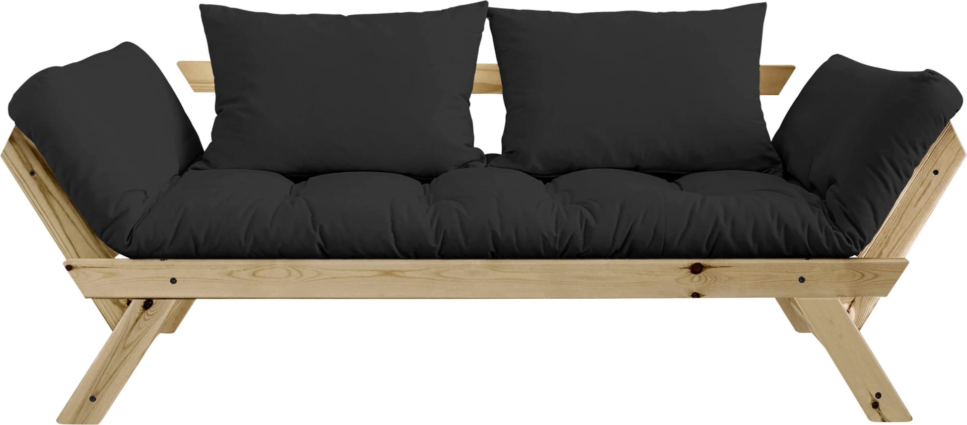 Schlafsofa KARUP DESIGN Bebop Grau mit Matratze und Kissen-Set
