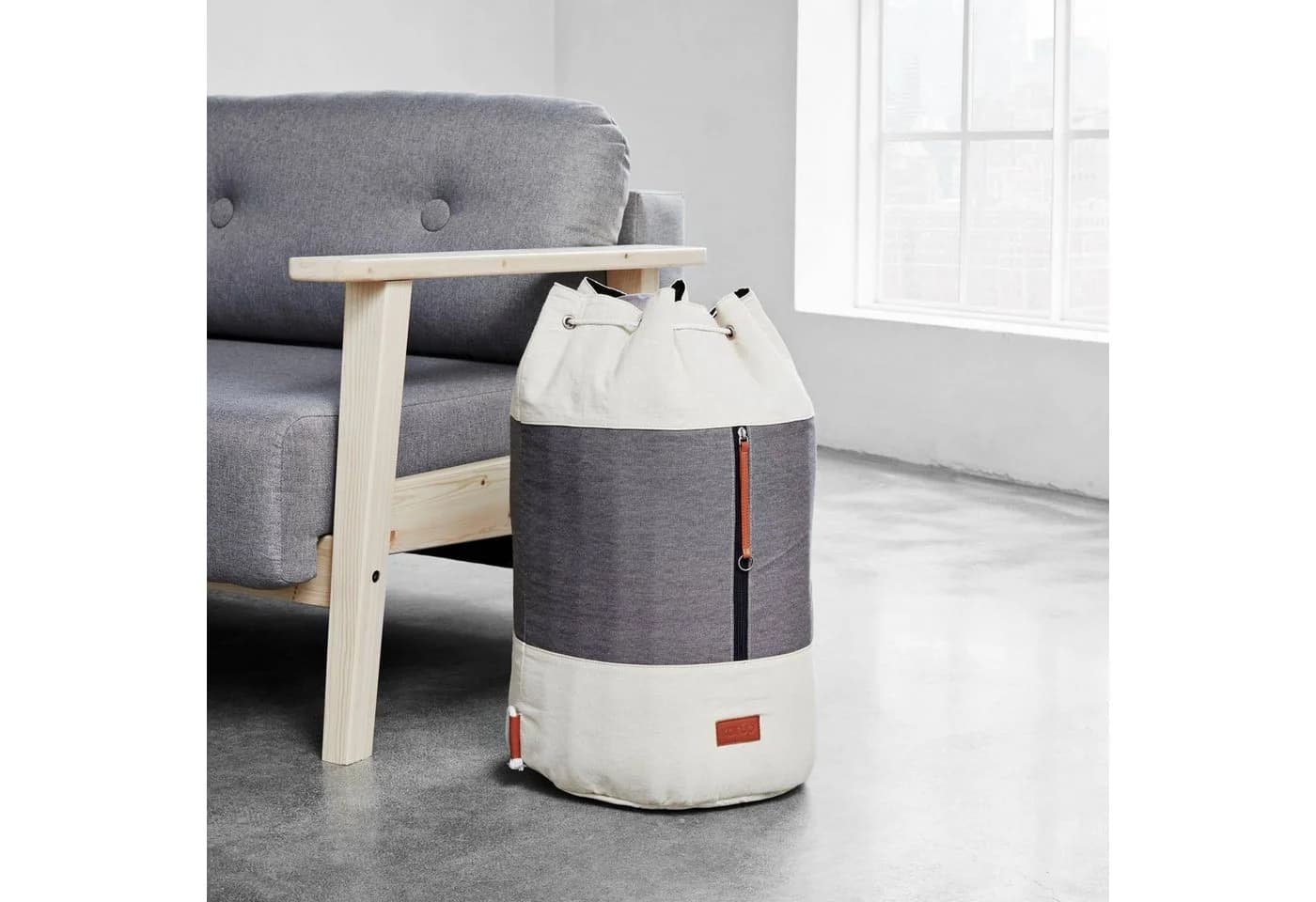 Wäschesack KARUP DESIGN Roadie Weiß/Grau