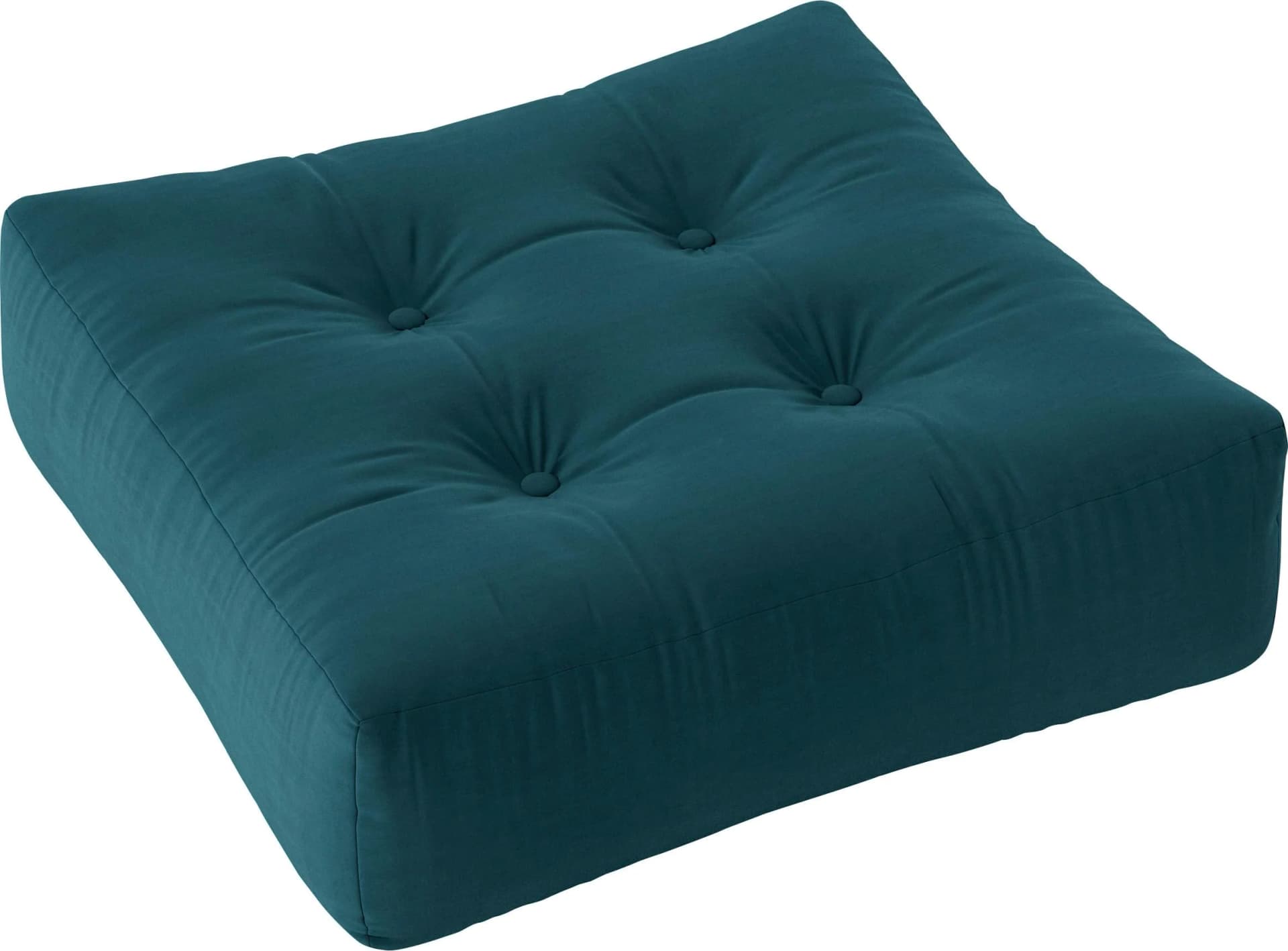 Karup Design More Pouf Petrolblau Stoffhandgefertigt