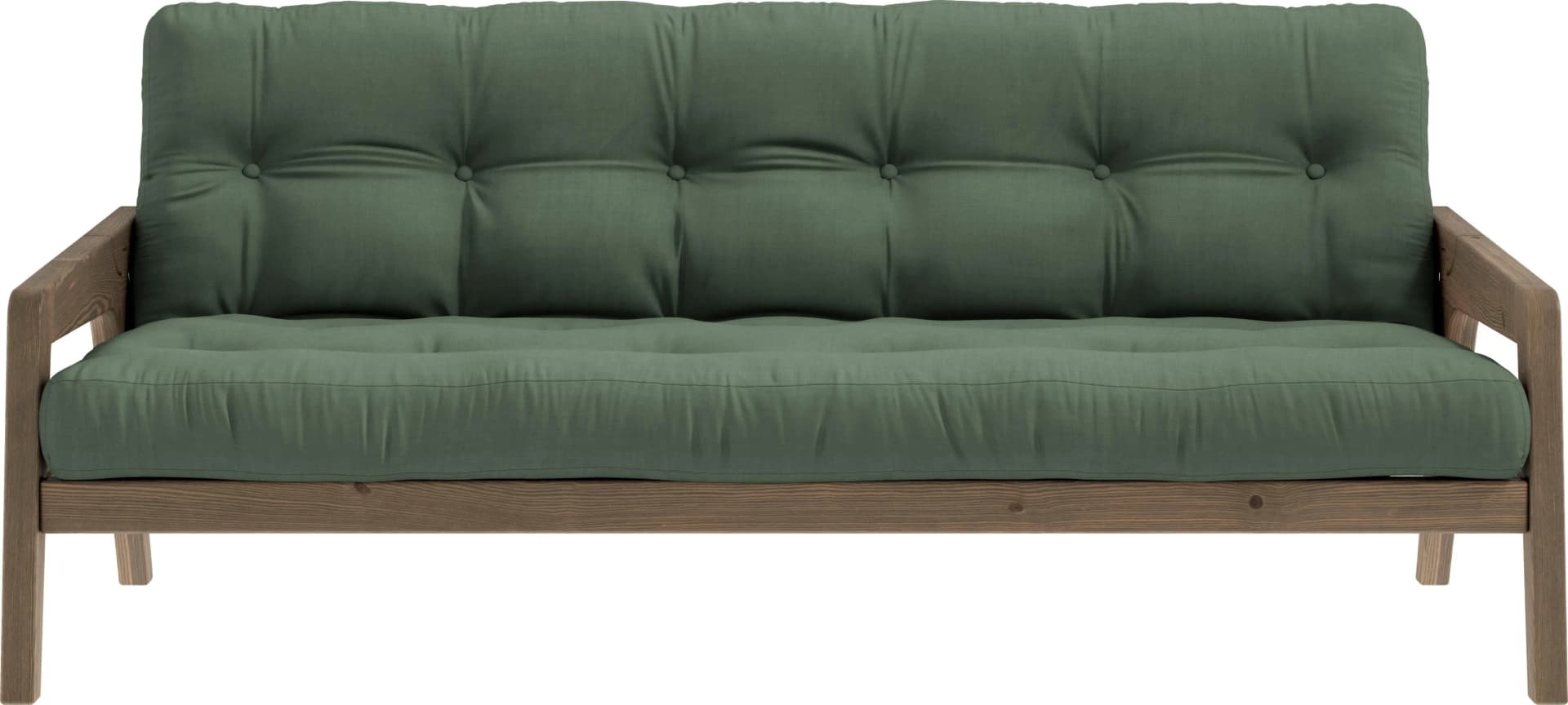 Karup Design Schlafsofa Olivgrün mit Futonmatratze