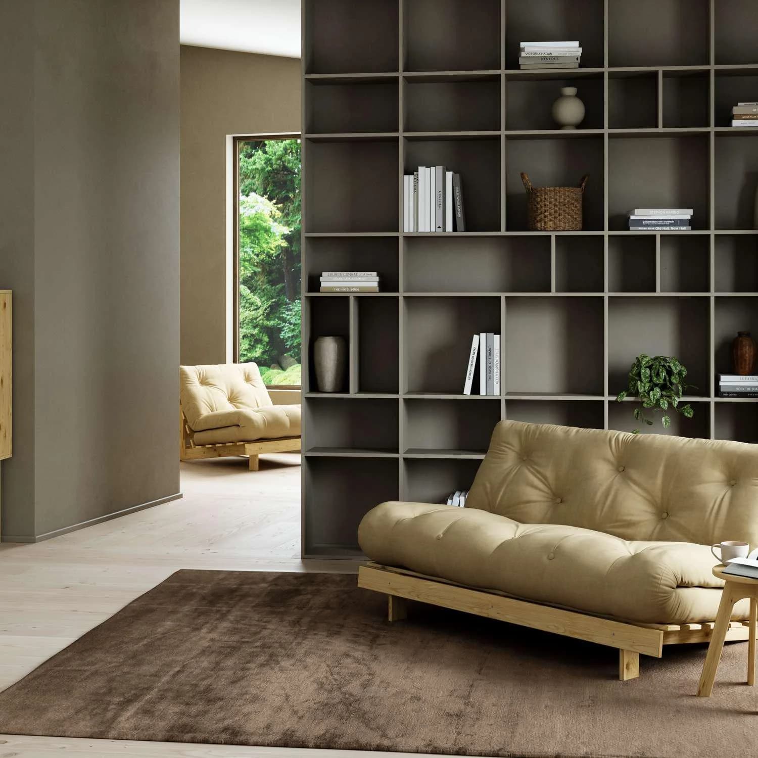 Karup Design Roots Sofa Bed FSC-Massivholz Mocca Schlafsofa
