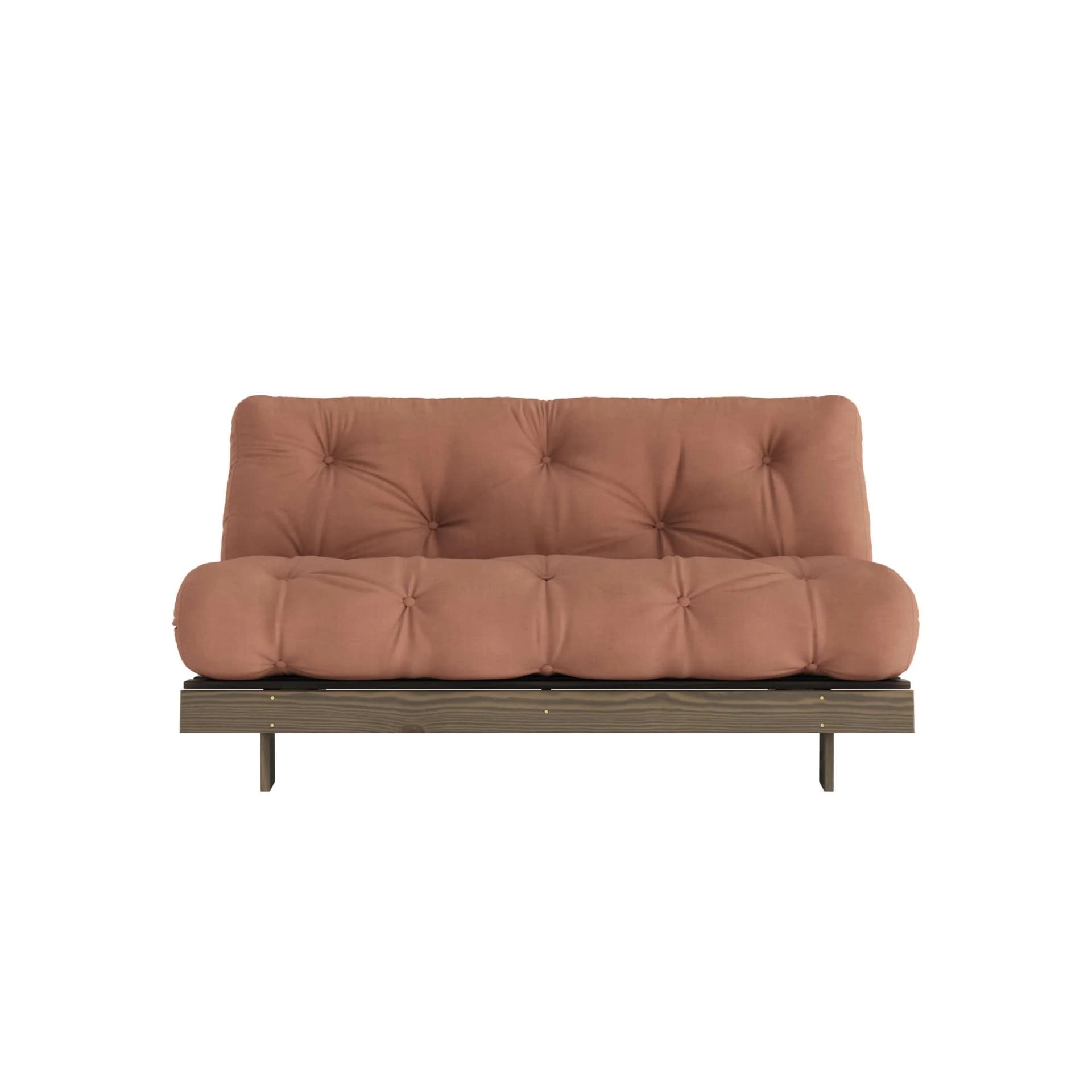 Karup Design Roots Daybett 160cm FSC-Massivholz Braun mit Futonmatratze