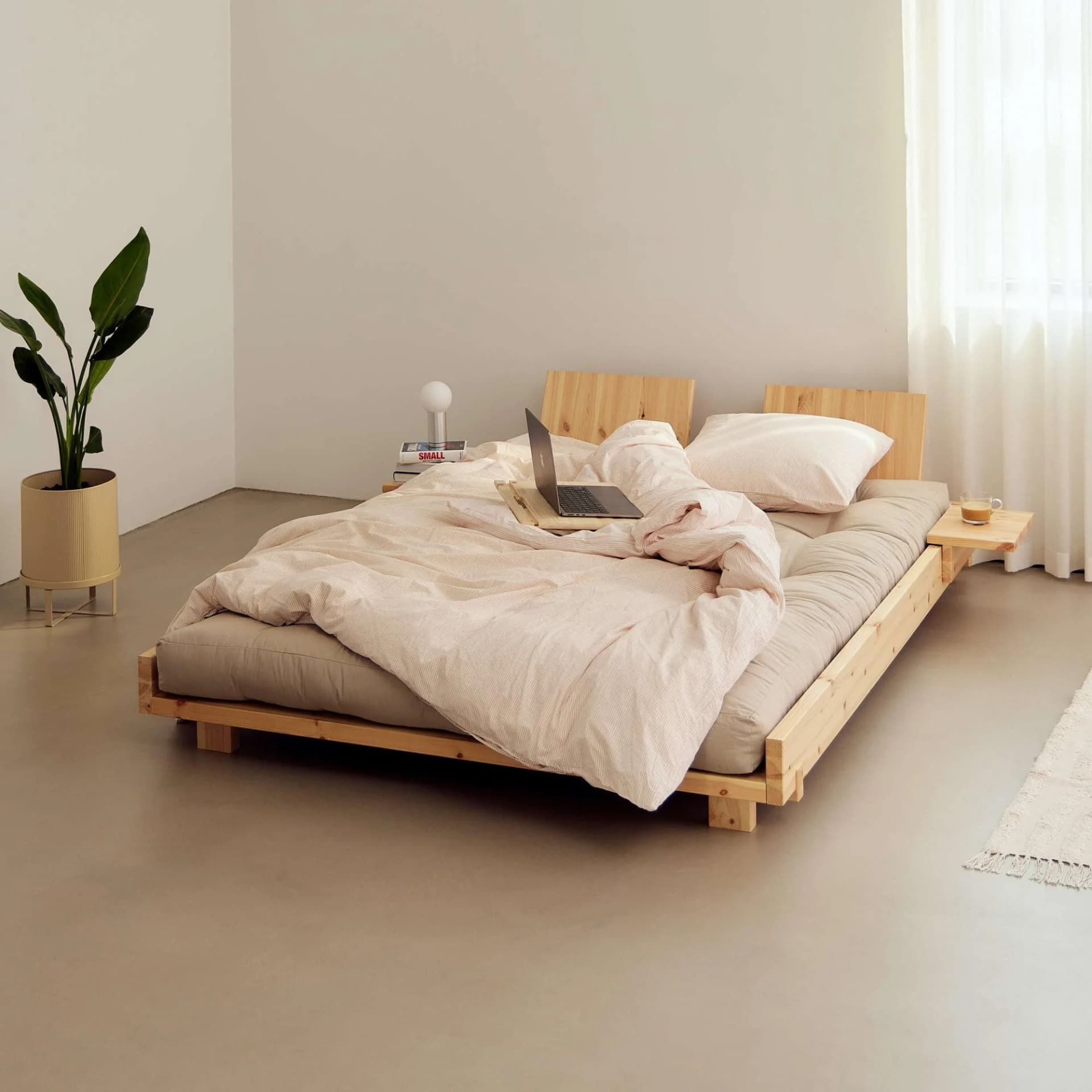 Karup Design Social Bed Bettgestell Kiefer Massivholz mit Zubehör