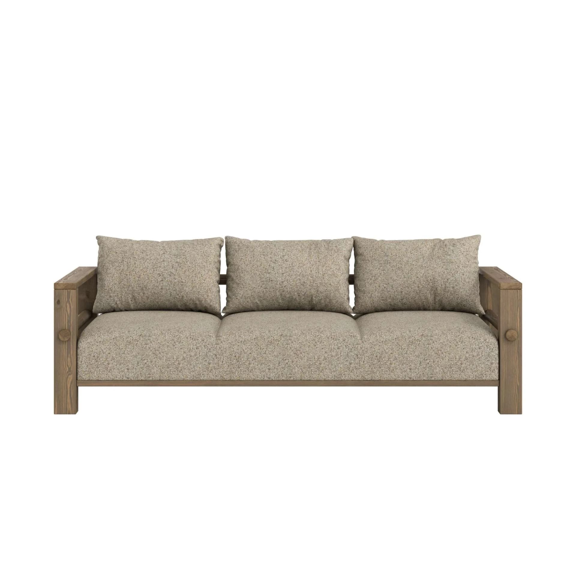 Karup Design BARE Sofa 3-Sitzer Boxspring Schlafsofa Braun/Beige