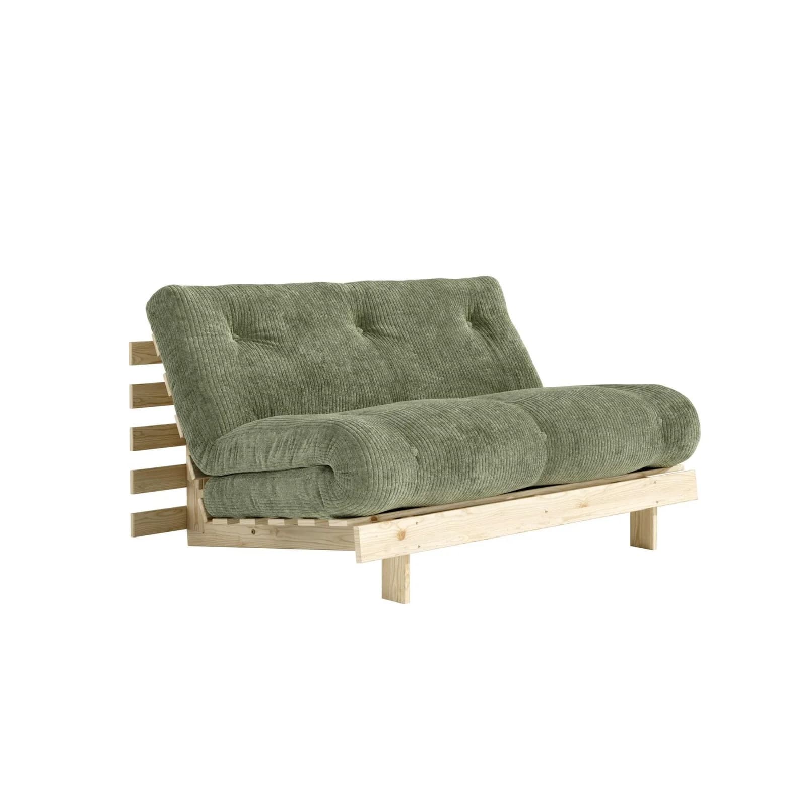 Karup Design Roots Sofa Bed Schlafsofa mit Futonmatratze Khaki Grün