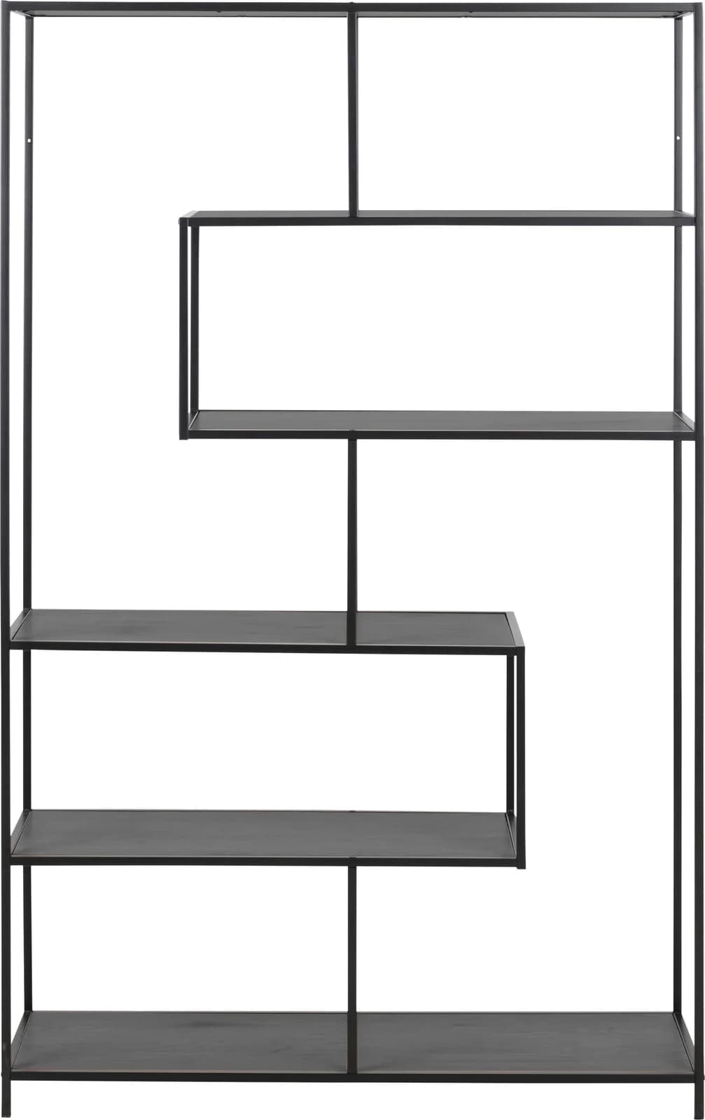 Bücherregal ACTONA GROUP Schwarz Modernes Design 5 Böden