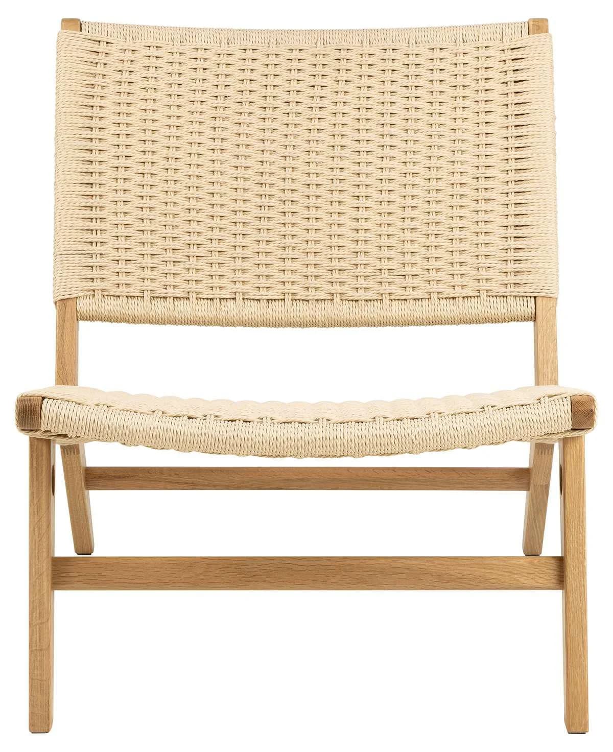 Loungesessel ACTONA GROUP Carson - Weiß, Eiche, Minimalistisch