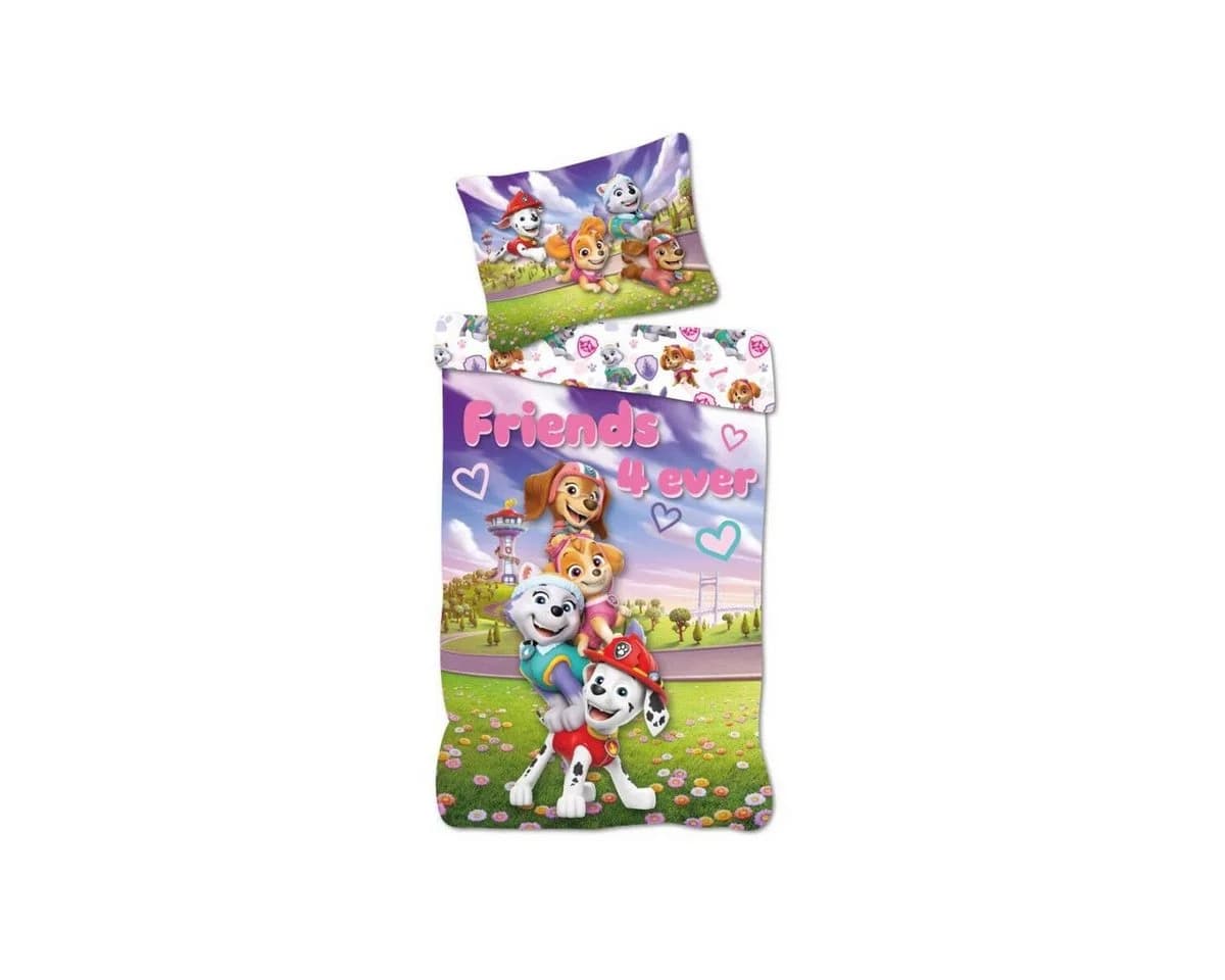 Paw Patrol Kinderbettwäsche 100x135cm Baumwolle