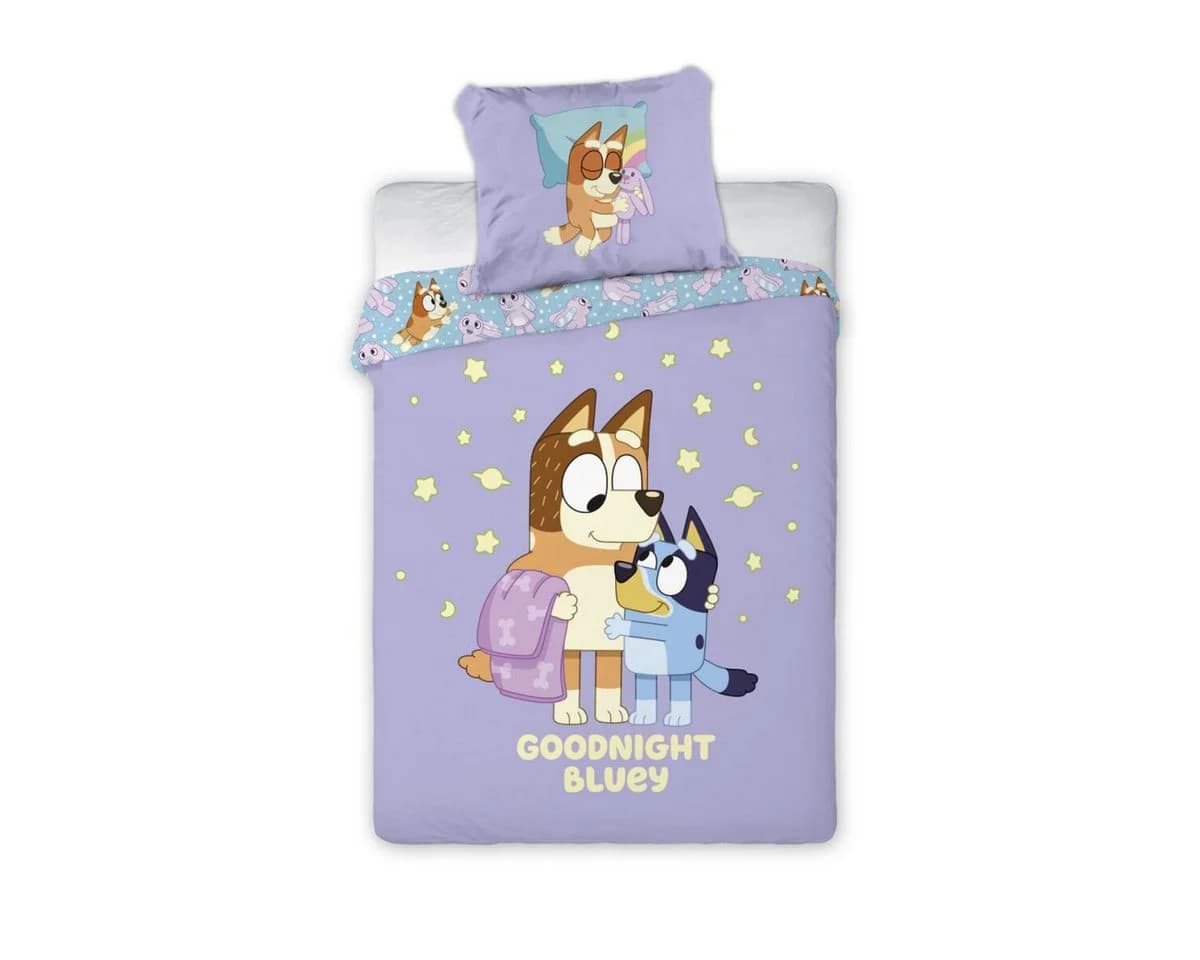 Bluey Kinderbettwäsche Goodnight Set 100x135cm