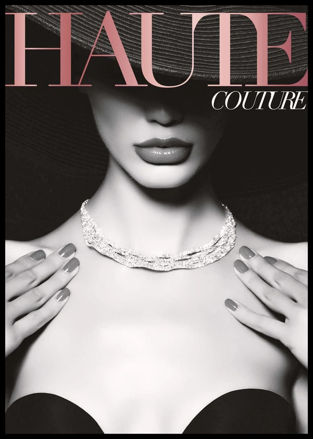 Bild COUTURE 2 Poster Schwarz Rahmen