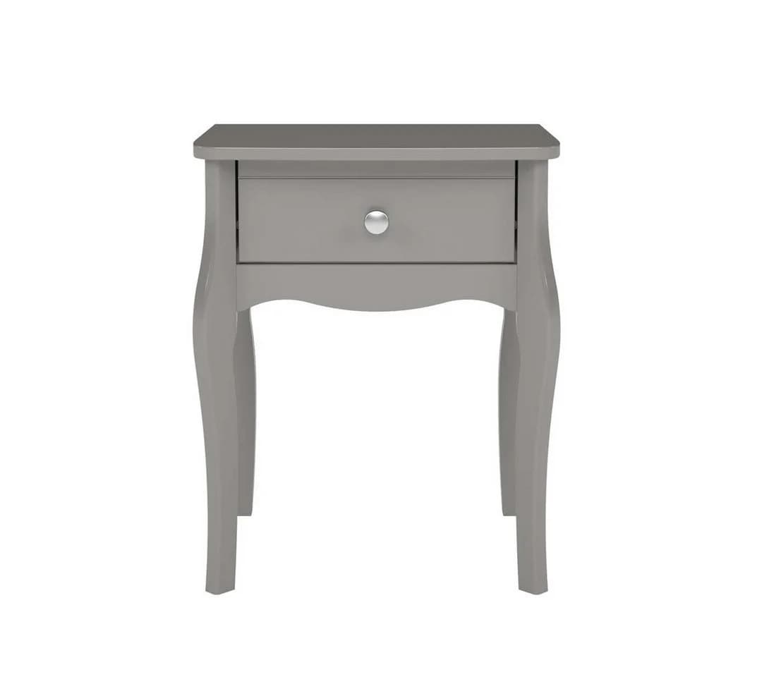 ebuy24 Nachttisch Baroque 2-tlg. mit 1 Schublade grau