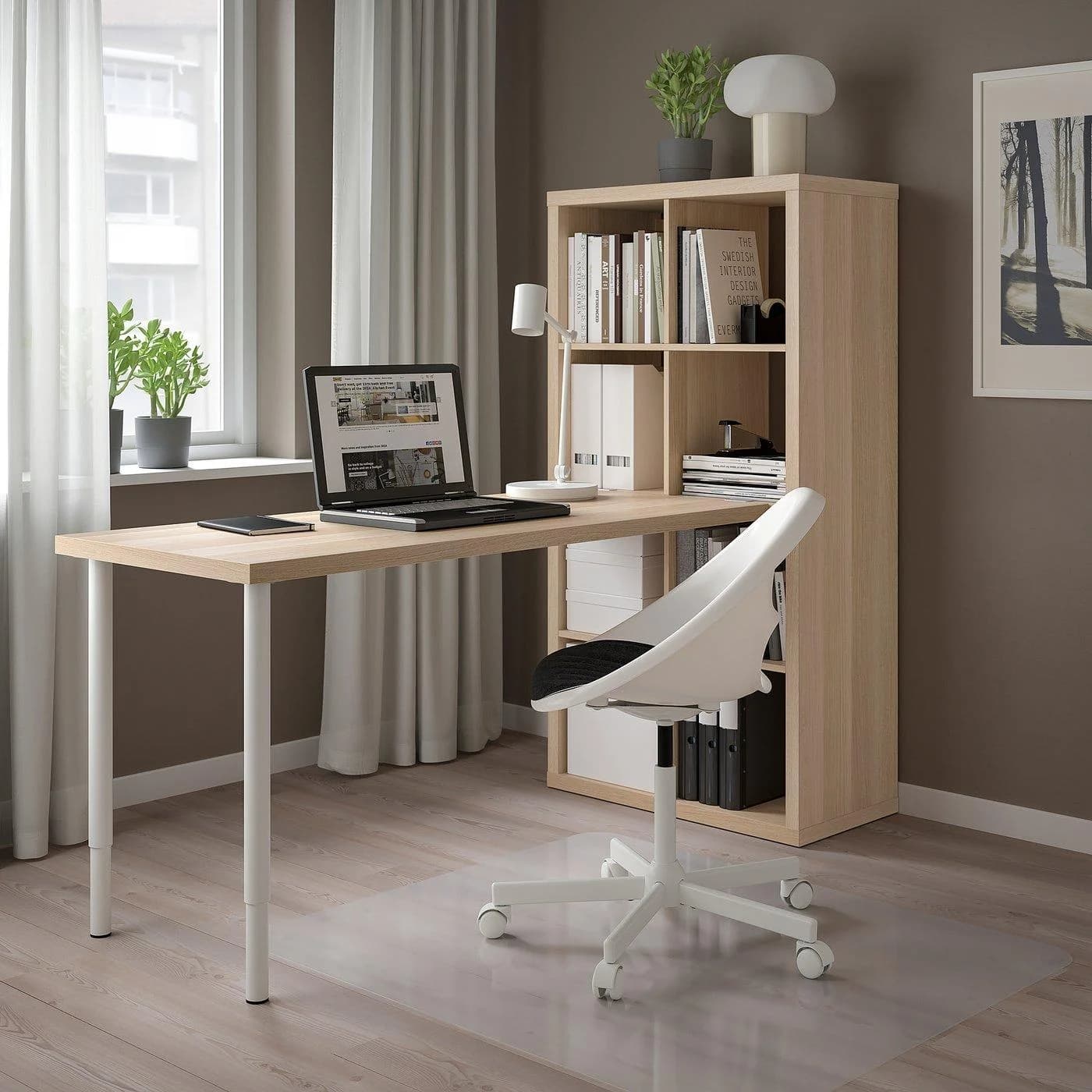 IKEA KALLAX / LAGKAPTEN Schreibtischkombination Weiß